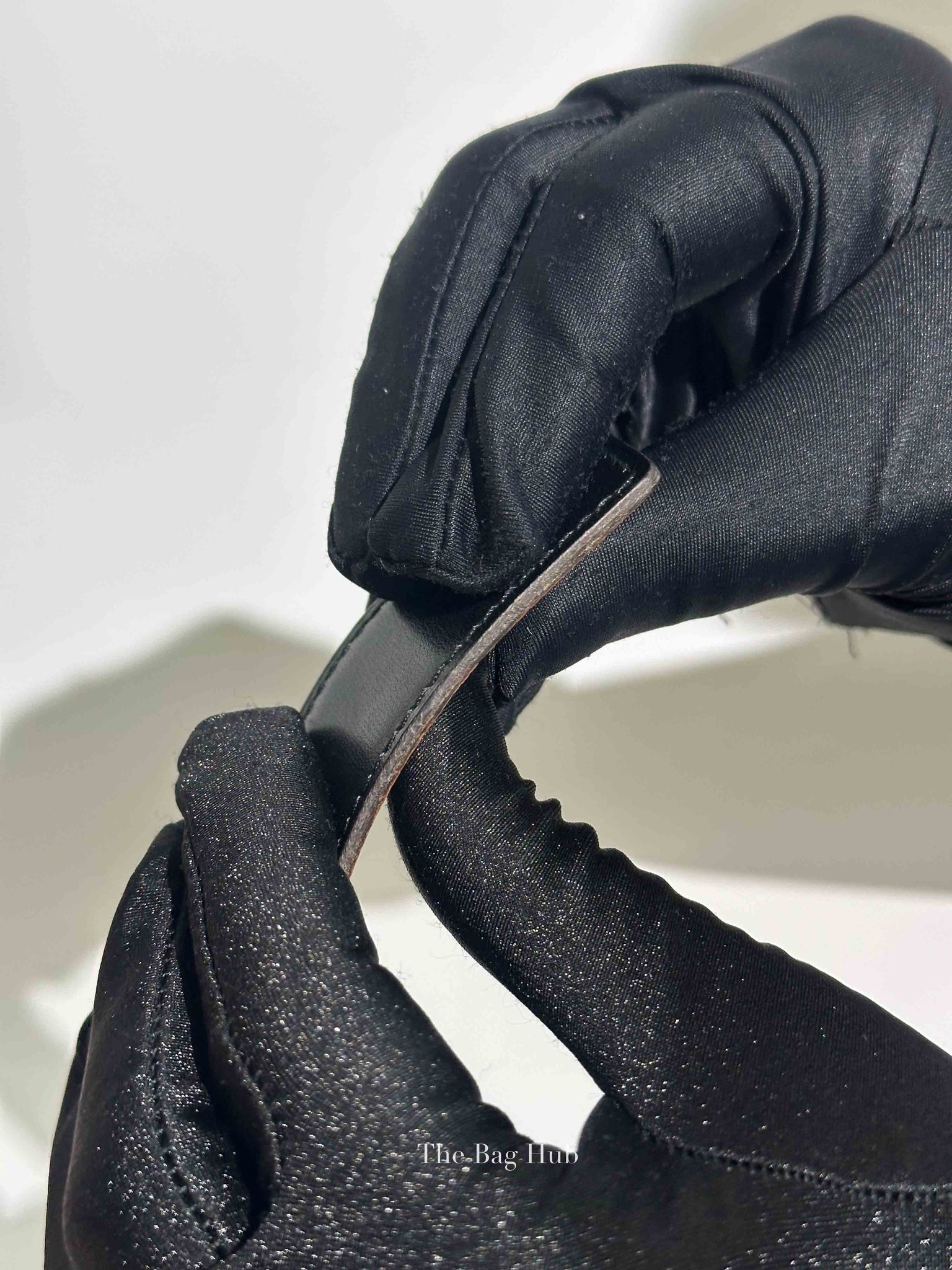 Hermes Noir/Gold Leather Reversible Belt Strap 65cm