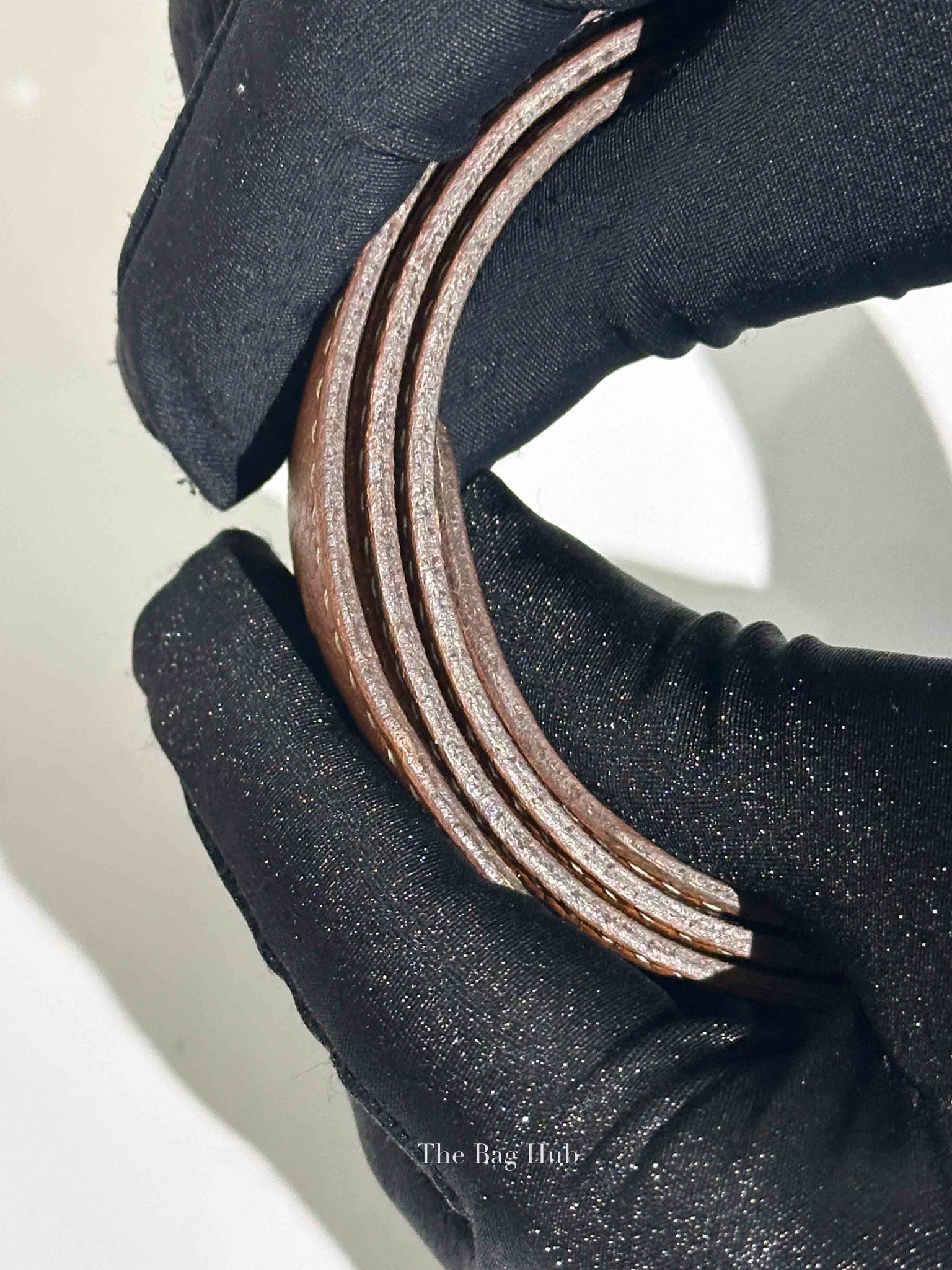 Hermes Noir/Gold Leather Reversible Belt Strap 65cm