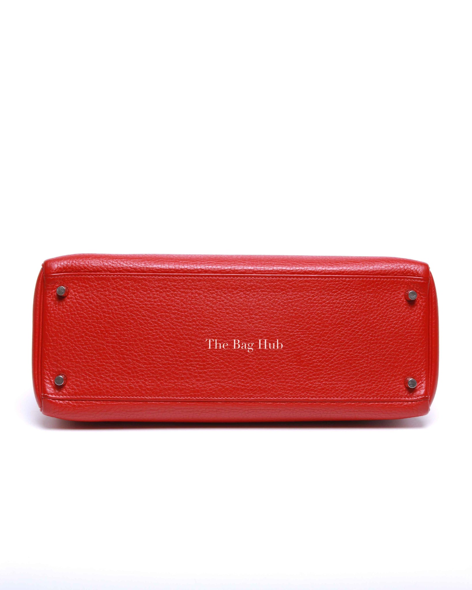 Hermes Rose Jaipur Leather Kelly 35 Bag PHW w/ Twilly w/o Strap