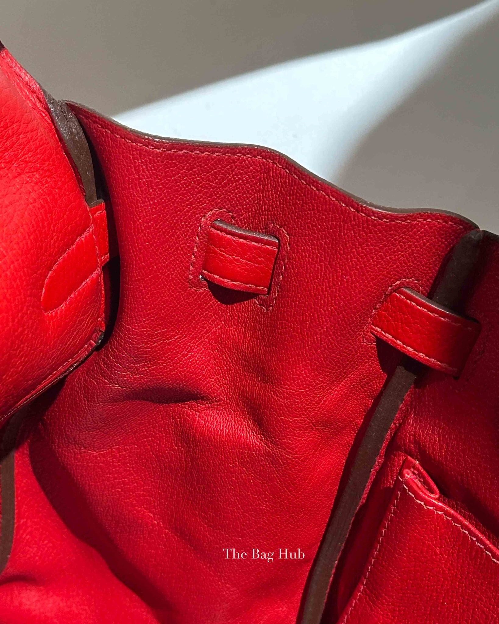 Hermes Rose Jaipur Leather Kelly 35 Bag PHW w/ Twilly w/o Strap