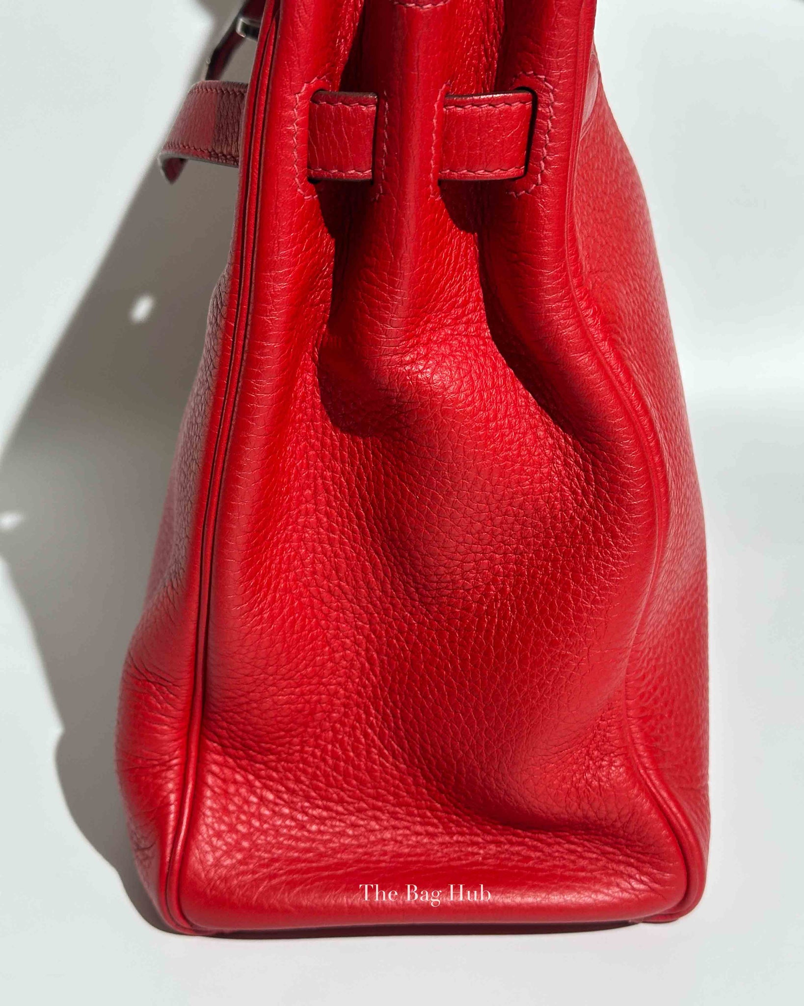 Hermes Rose Jaipur Leather Kelly 35 Bag PHW w/ Twilly w/o Strap