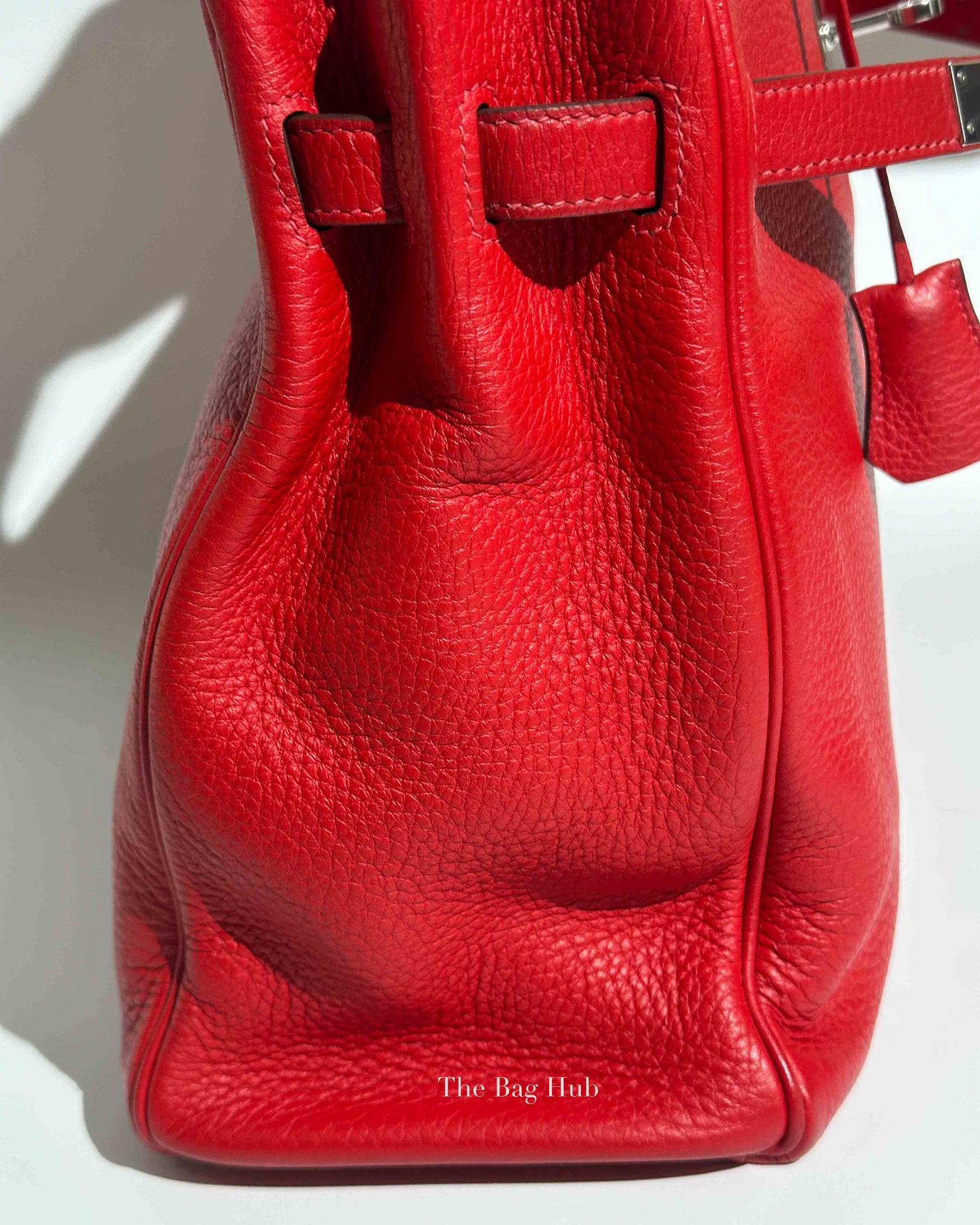 Hermes Rose Jaipur Leather Kelly 35 Bag PHW w/ Twilly w/o Strap