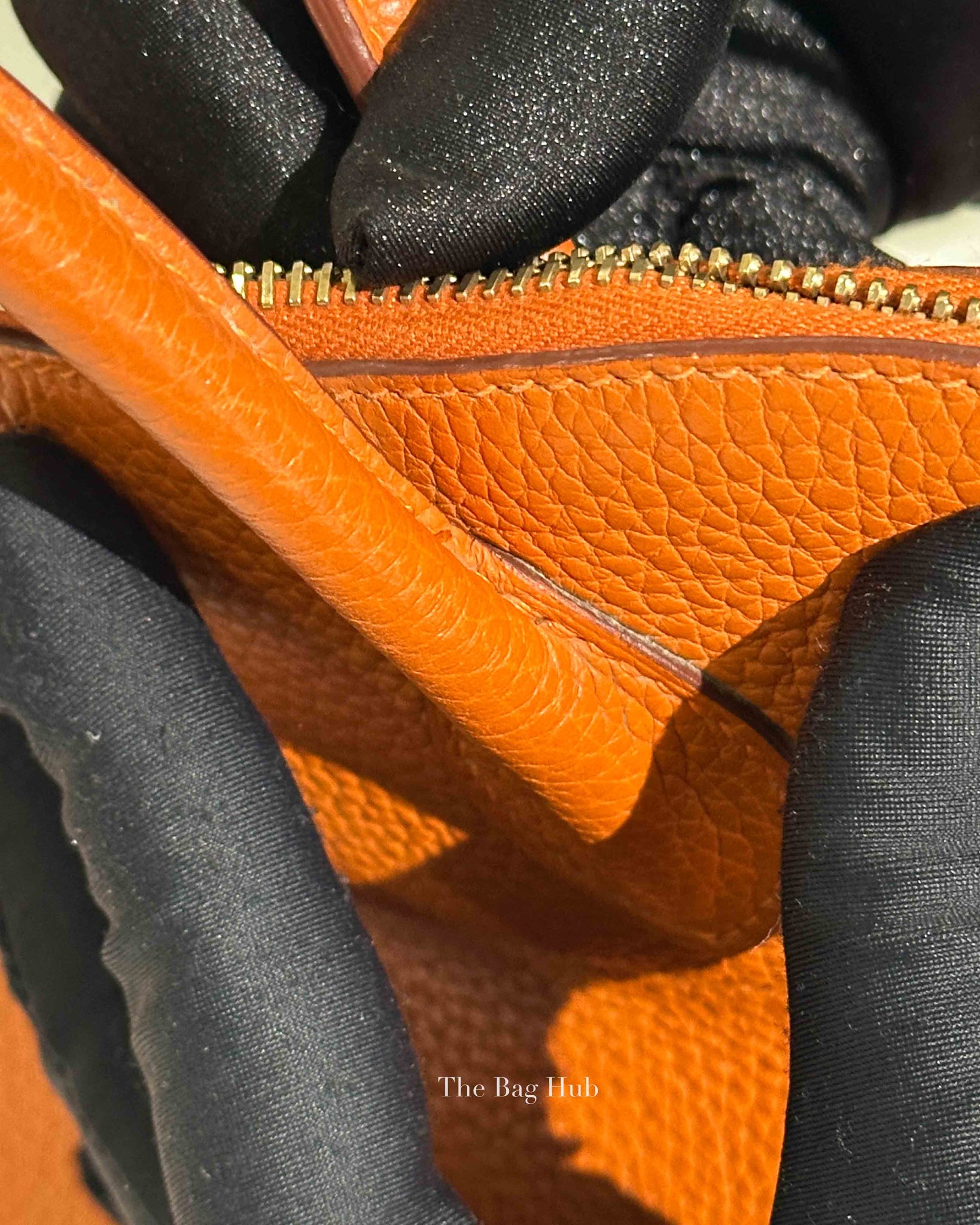 Hermes Orange Taurillon Clemence Bolide 31 Bag GHW