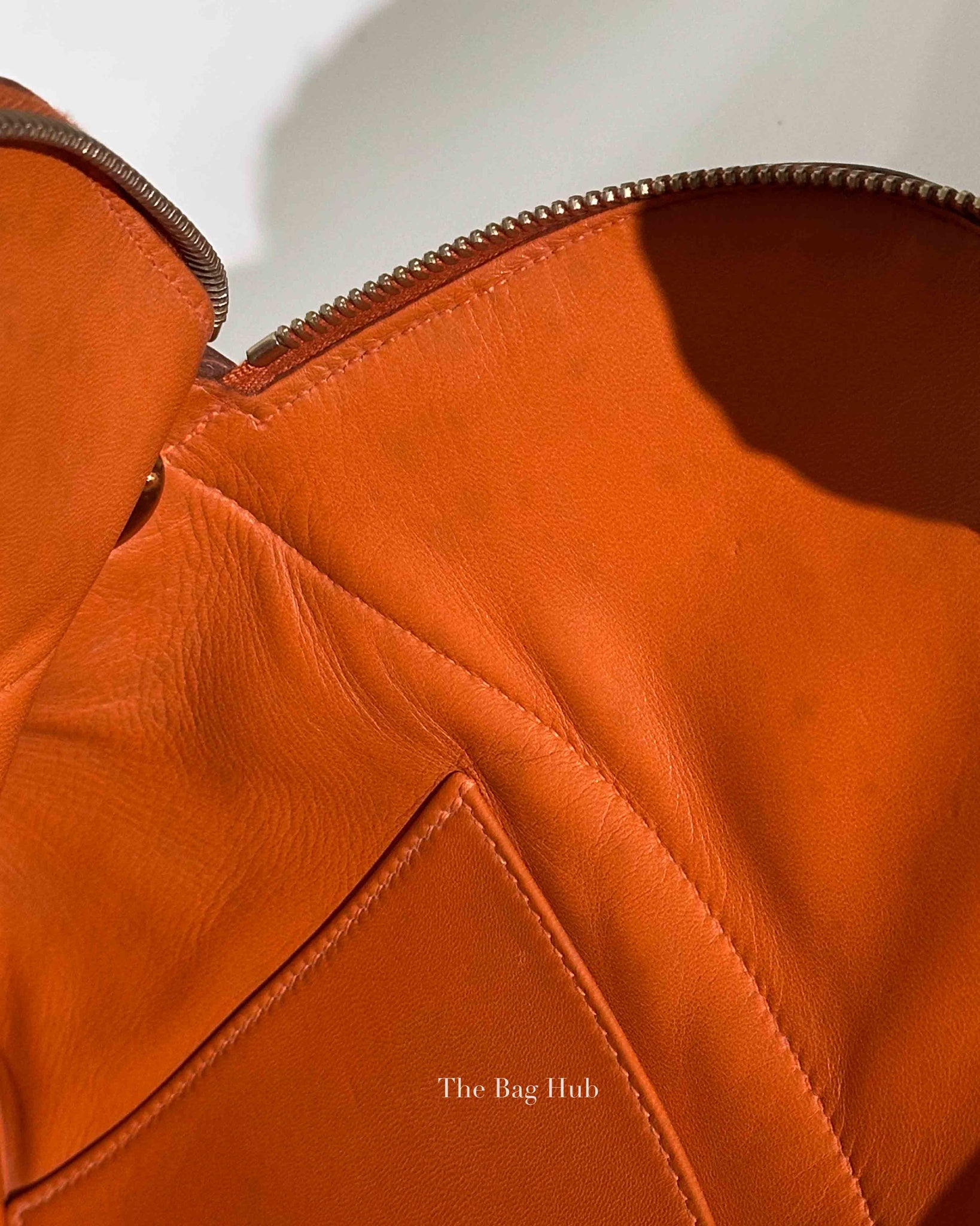 Hermes Orange Taurillon Clemence Bolide 31 Bag GHW