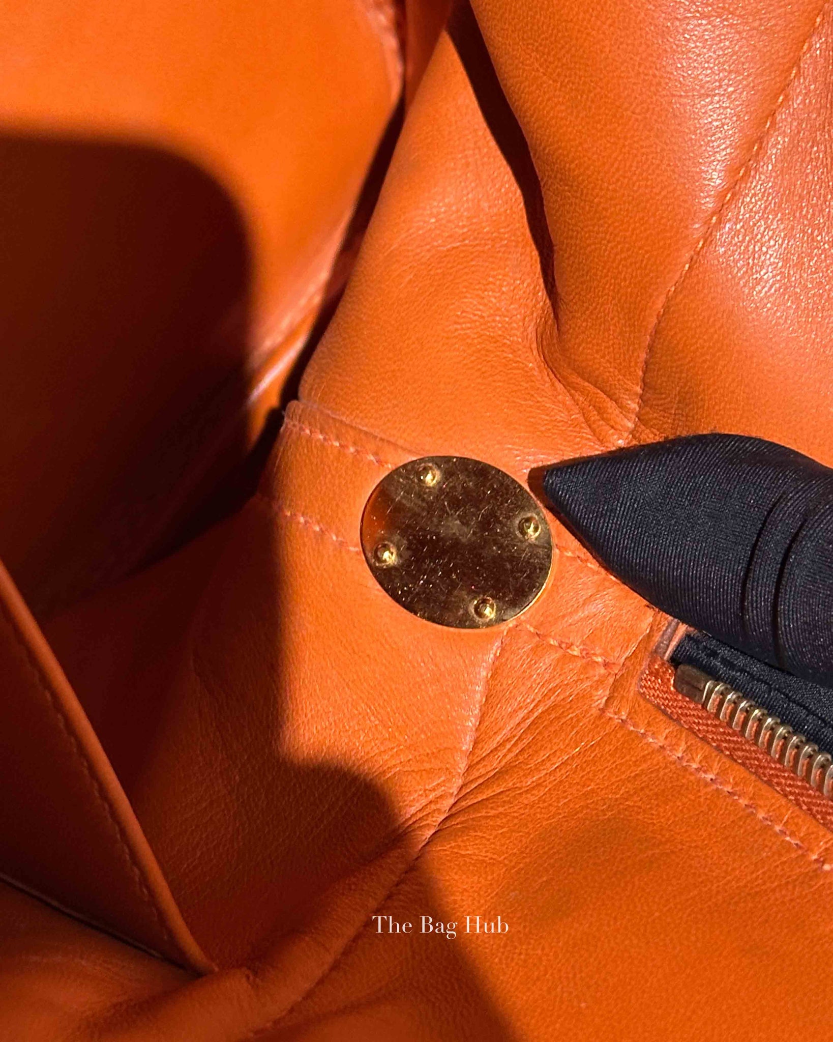 Hermes Orange Taurillon Clemence Bolide 31 Bag GHW