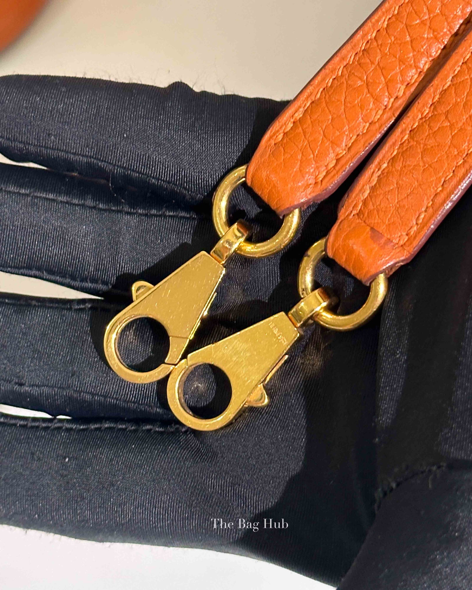 Hermes Orange Taurillon Clemence Bolide 31 Bag GHW