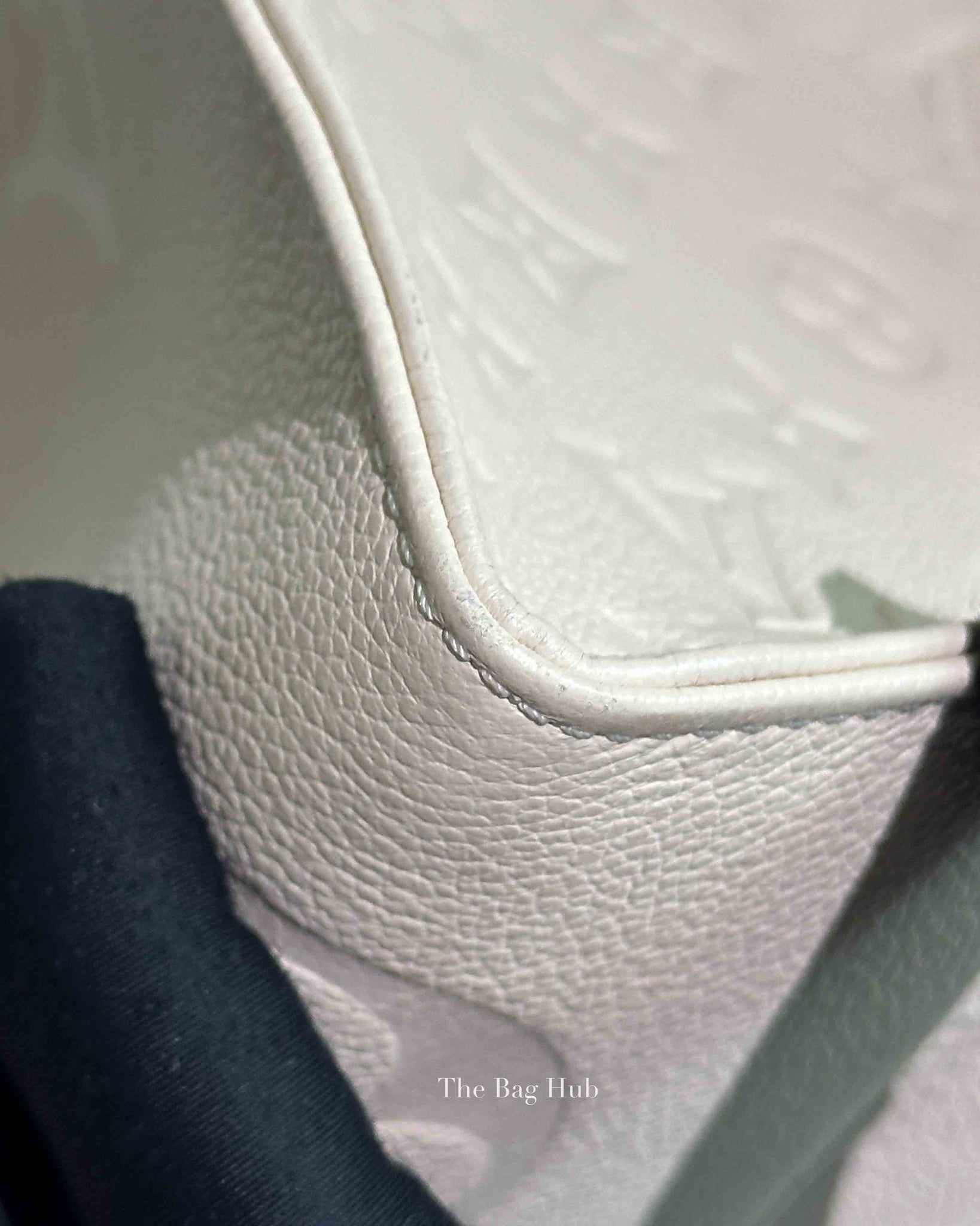 Louis Vuitton Cream Monogram Empreinte Leather OnTheGo GM Bag