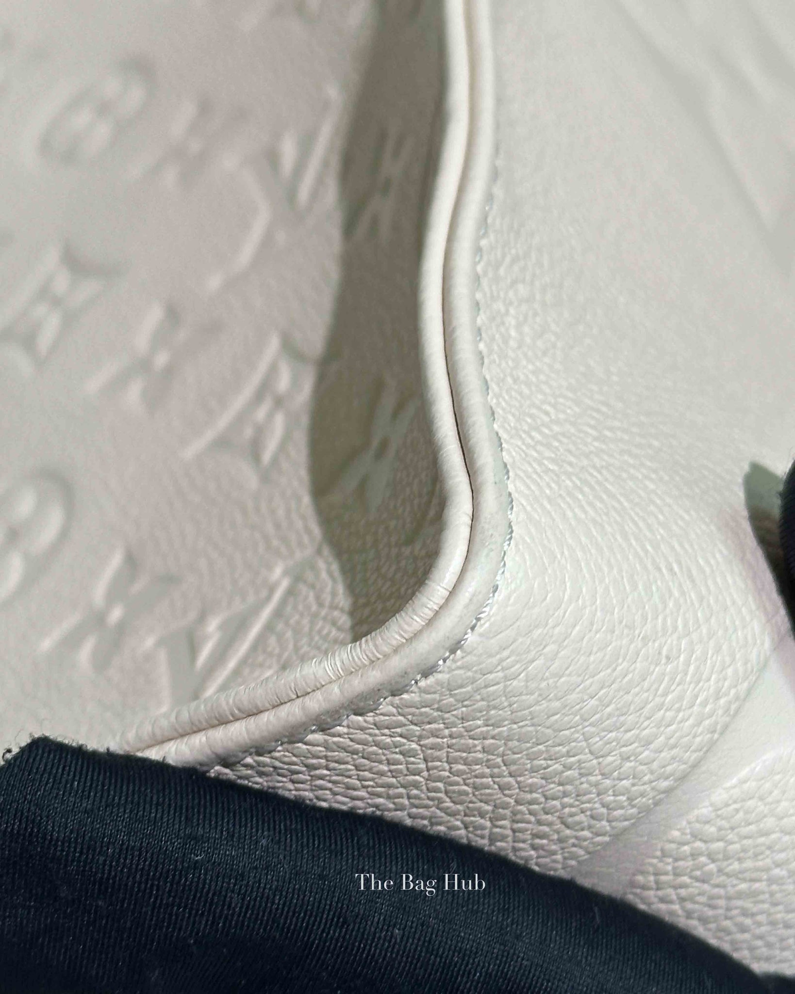 Louis Vuitton Cream Monogram Empreinte Leather OnTheGo GM Bag