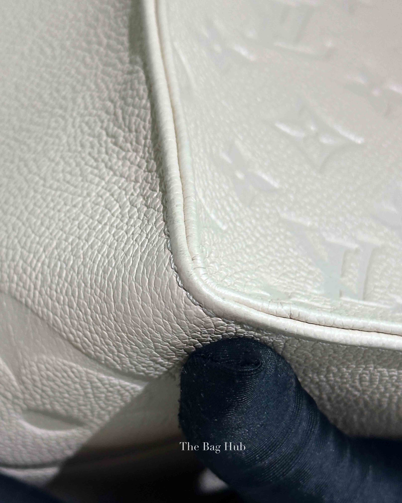 Louis Vuitton Cream Monogram Empreinte Leather OnTheGo GM Bag