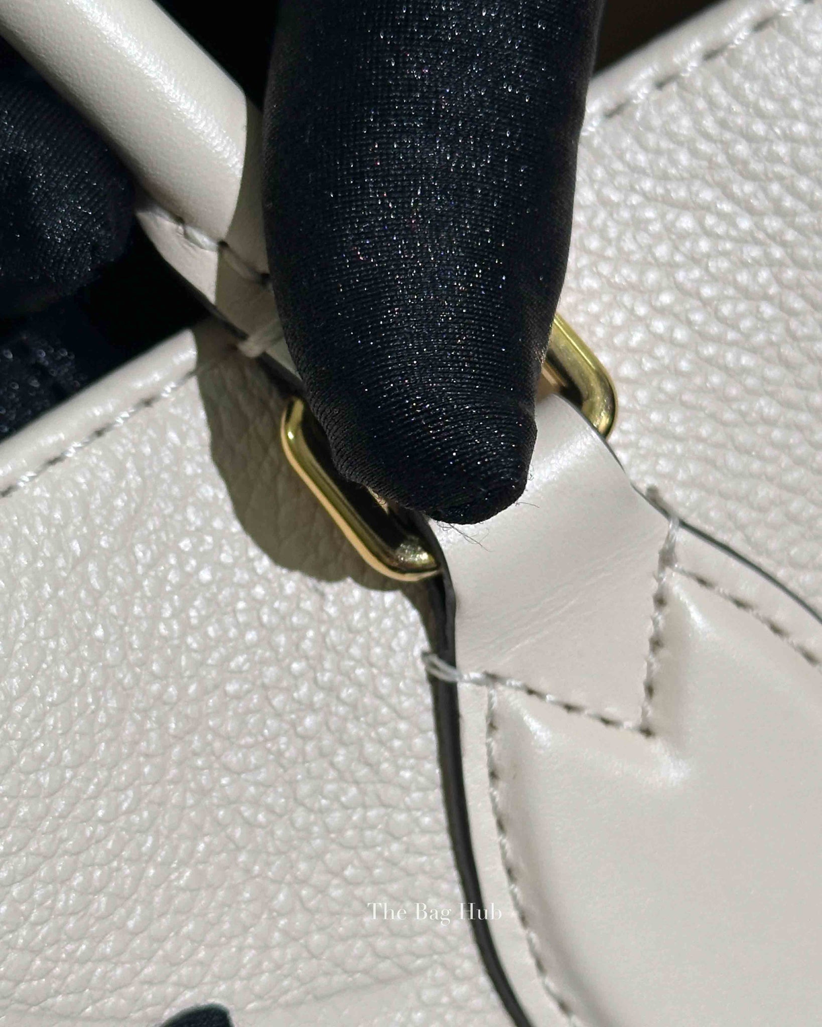 Louis Vuitton Cream Monogram Empreinte Leather OnTheGo GM Bag