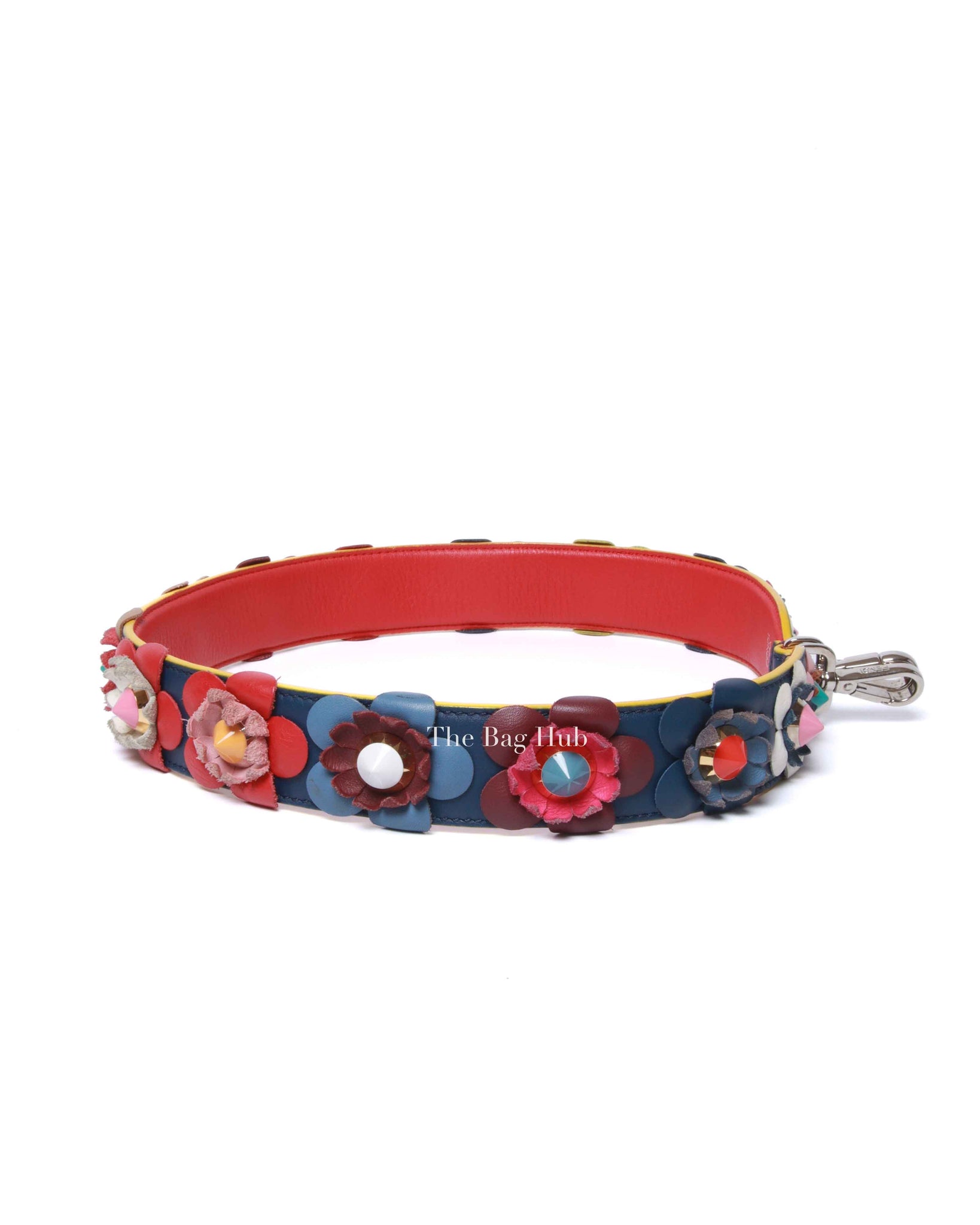 Fendi Multicolor Leather You Flower Shoulder Strap