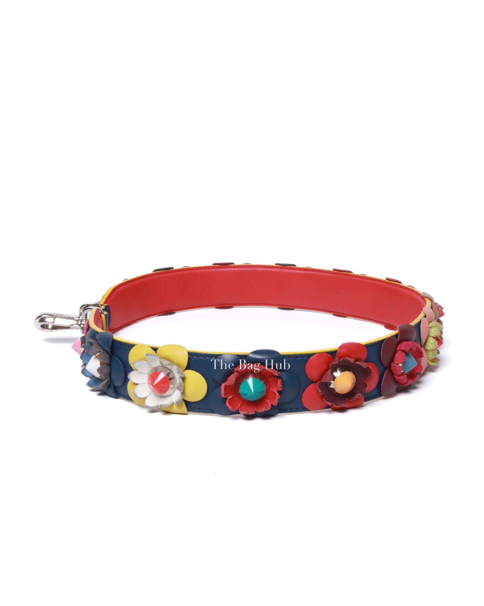 Fendi Multicolor Leather You Flower Shoulder Strap