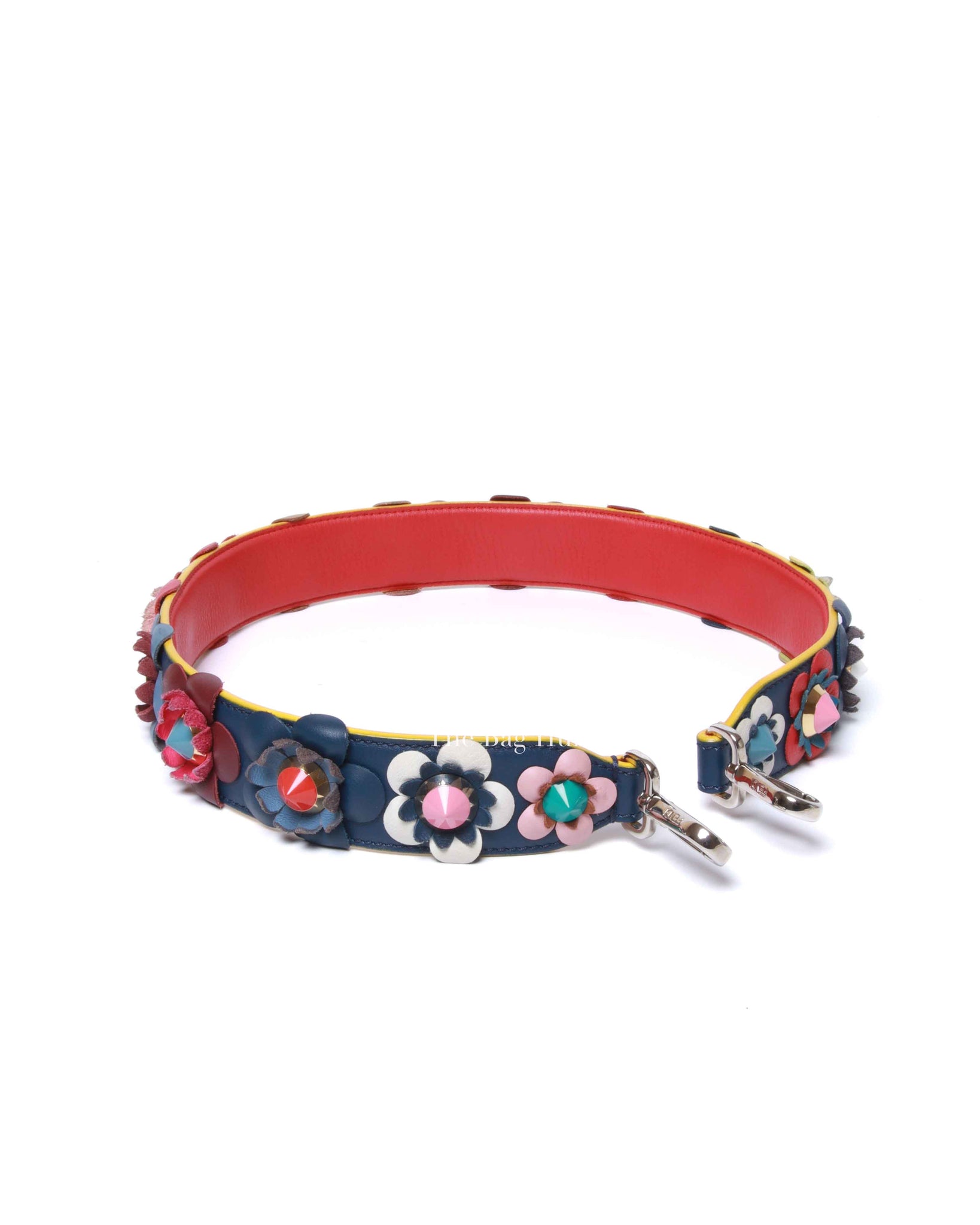 Fendi Multicolor Leather You Flower Shoulder Strap
