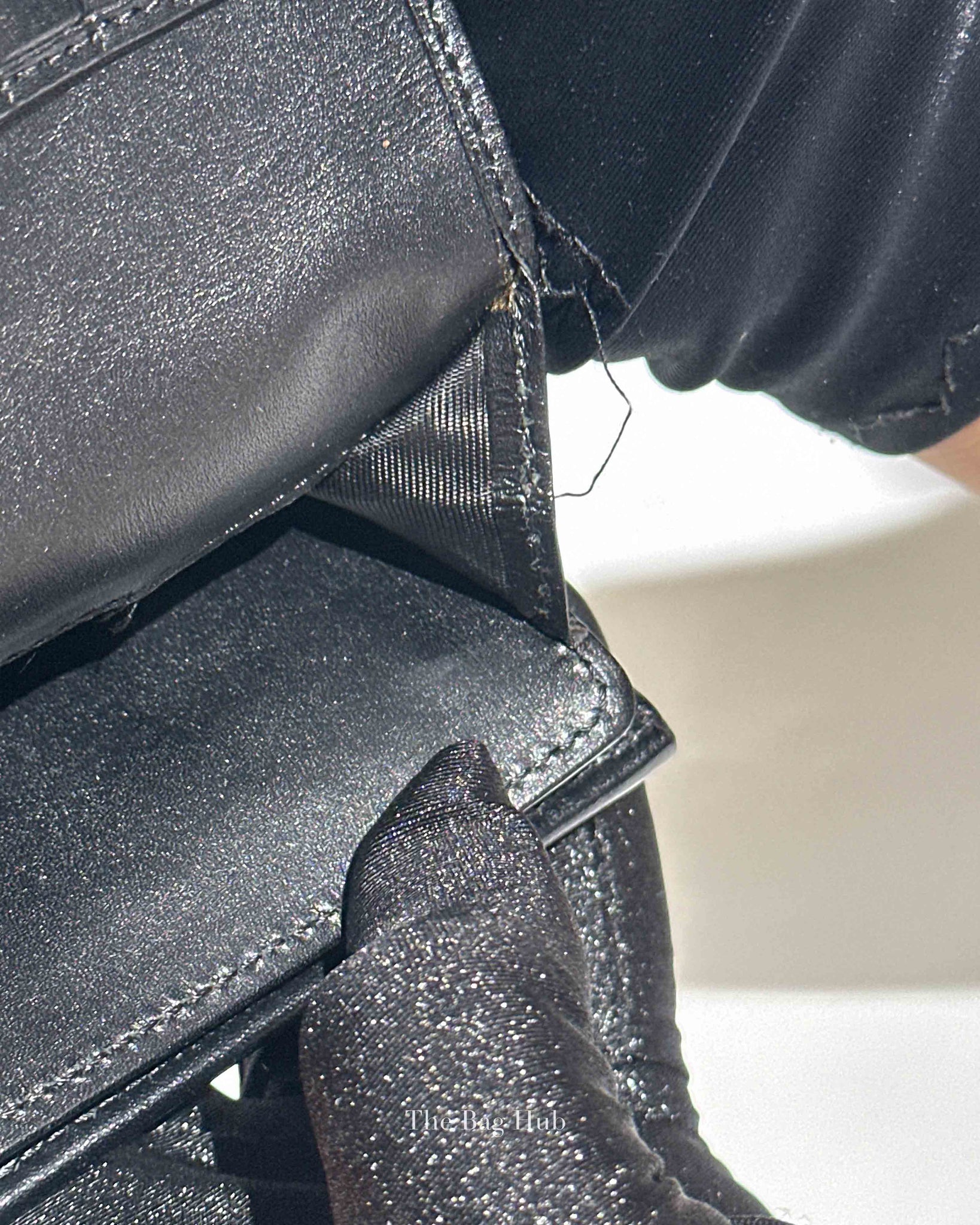 Fendi Black Zucchino Canvas and Leather Continental Wallet