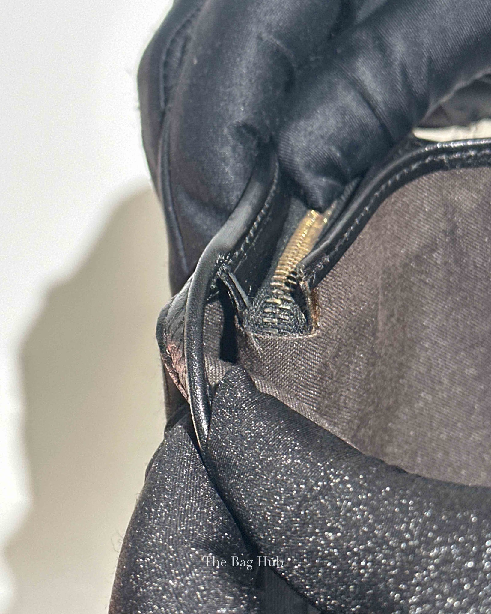 Fendi Black Zucchino Canvas and Leather Continental Wallet