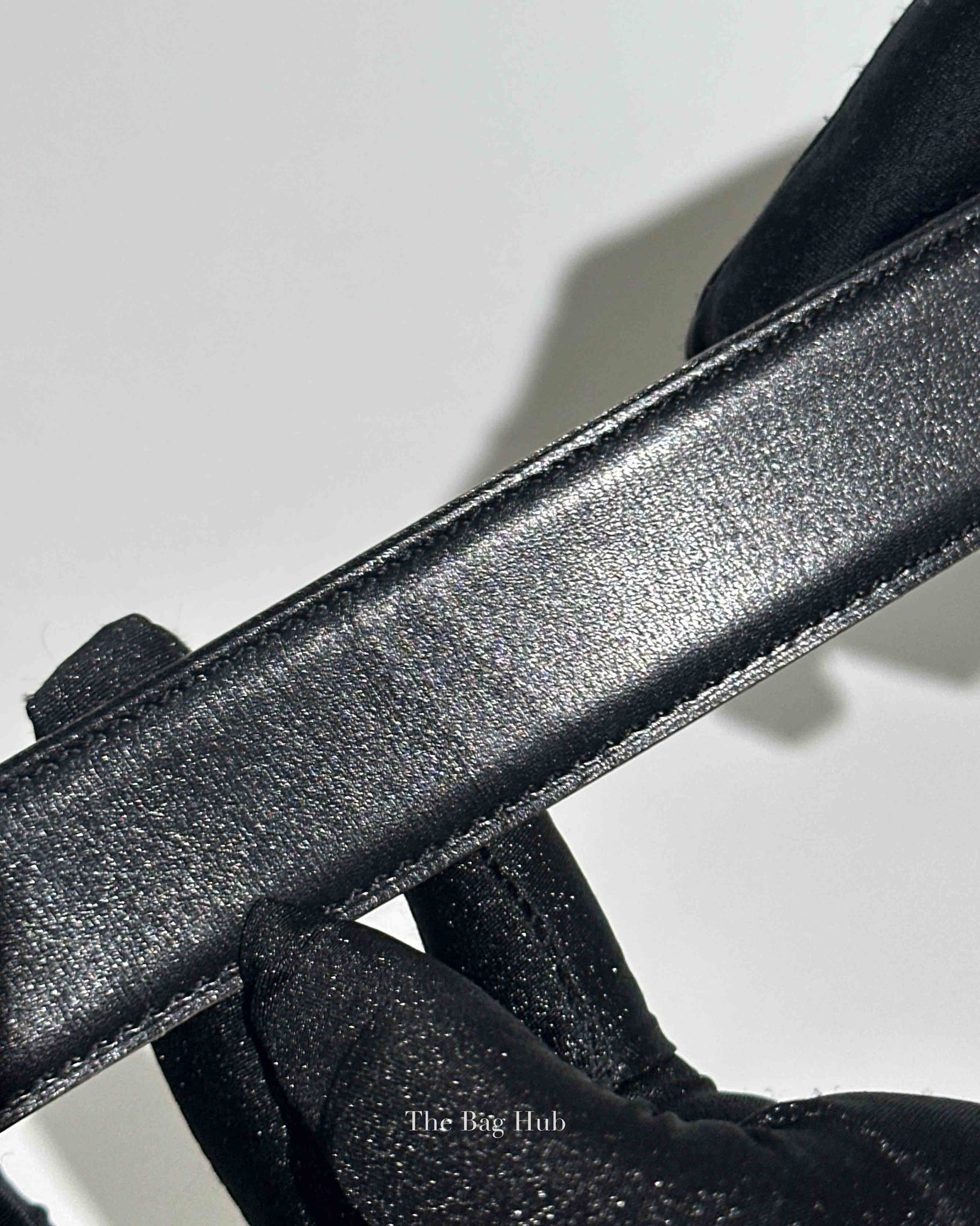 Hermes Gold/Noir Leather Reversible Belt Strap 30cm