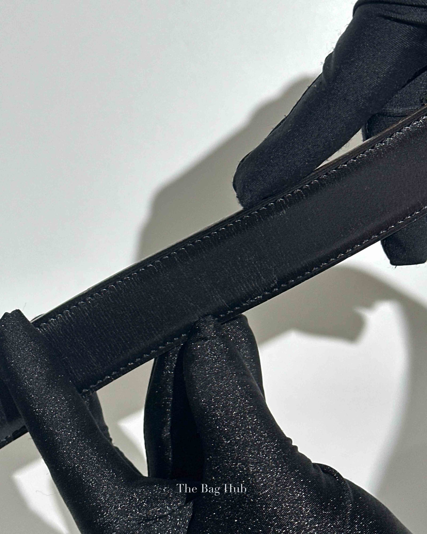 Hermes Gold/Noir Leather Reversible Belt Strap 30cm