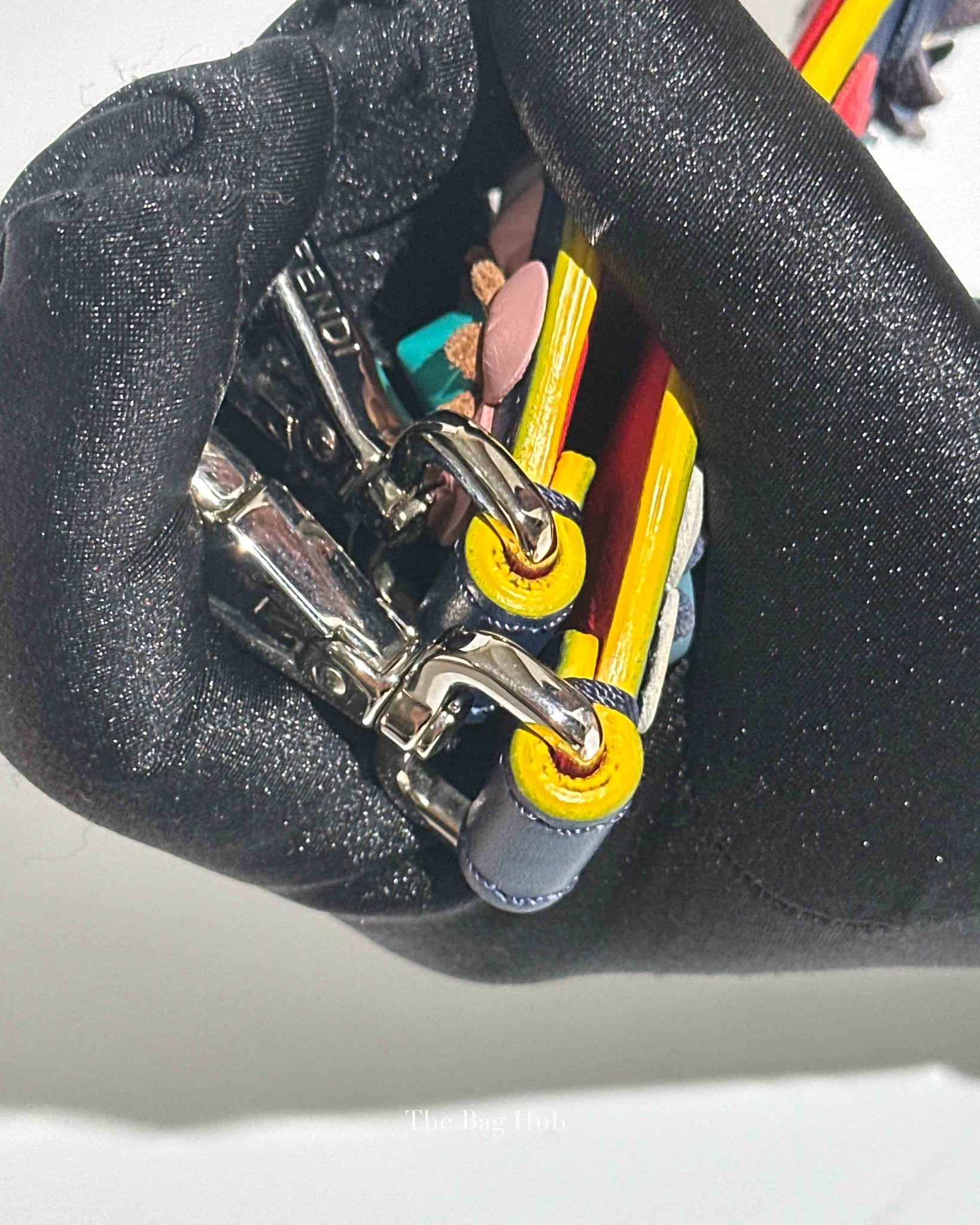 Fendi Multicolor Leather You Flower Shoulder Strap