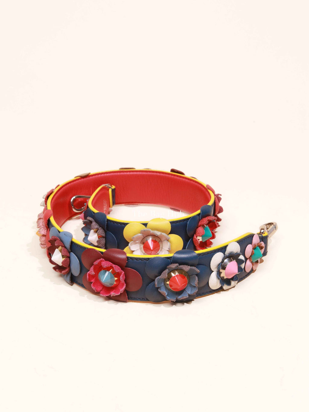 Fendi Multicolor Leather You Flower Shoulder Strap