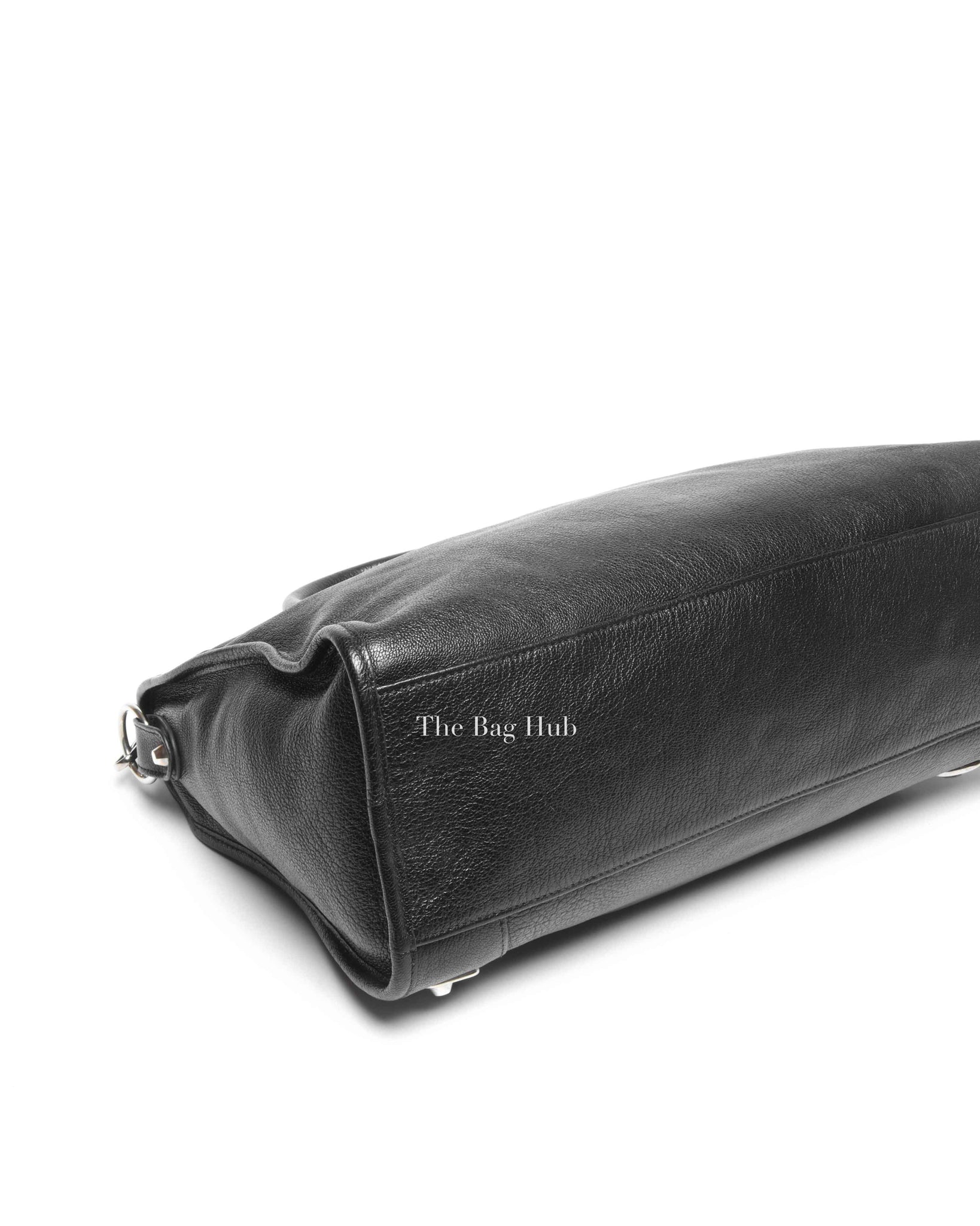 Balenciaga Black Leather Metallic Edge City Bag