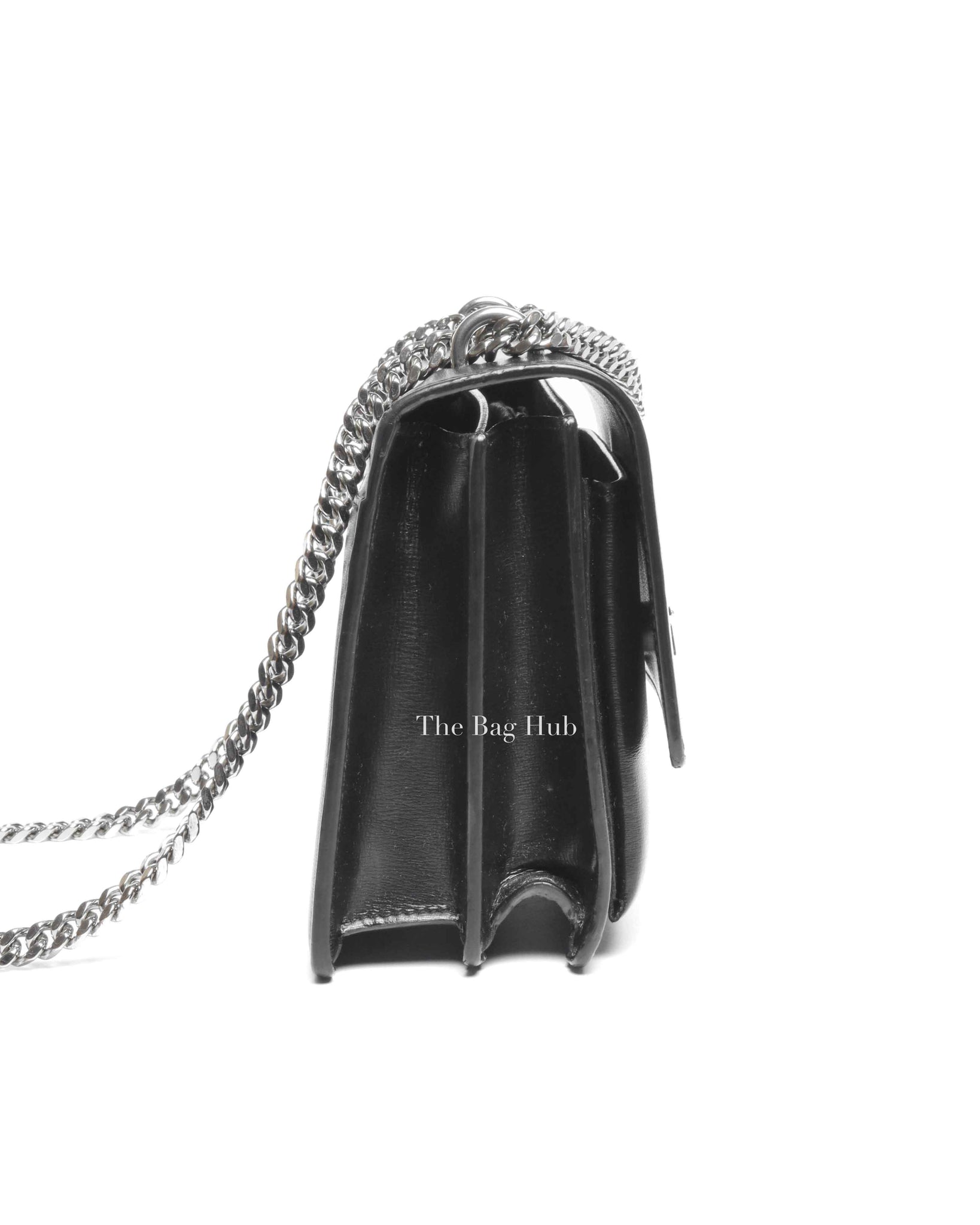 Saint Laurent Black Leather Medium Sunset Bag