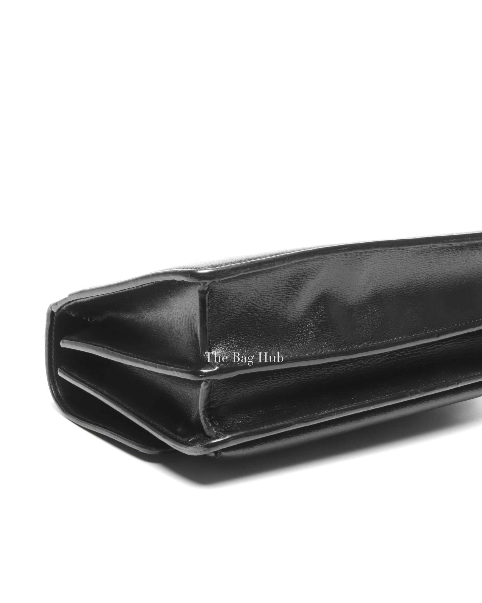 Saint Laurent Black Leather Medium Sunset Bag