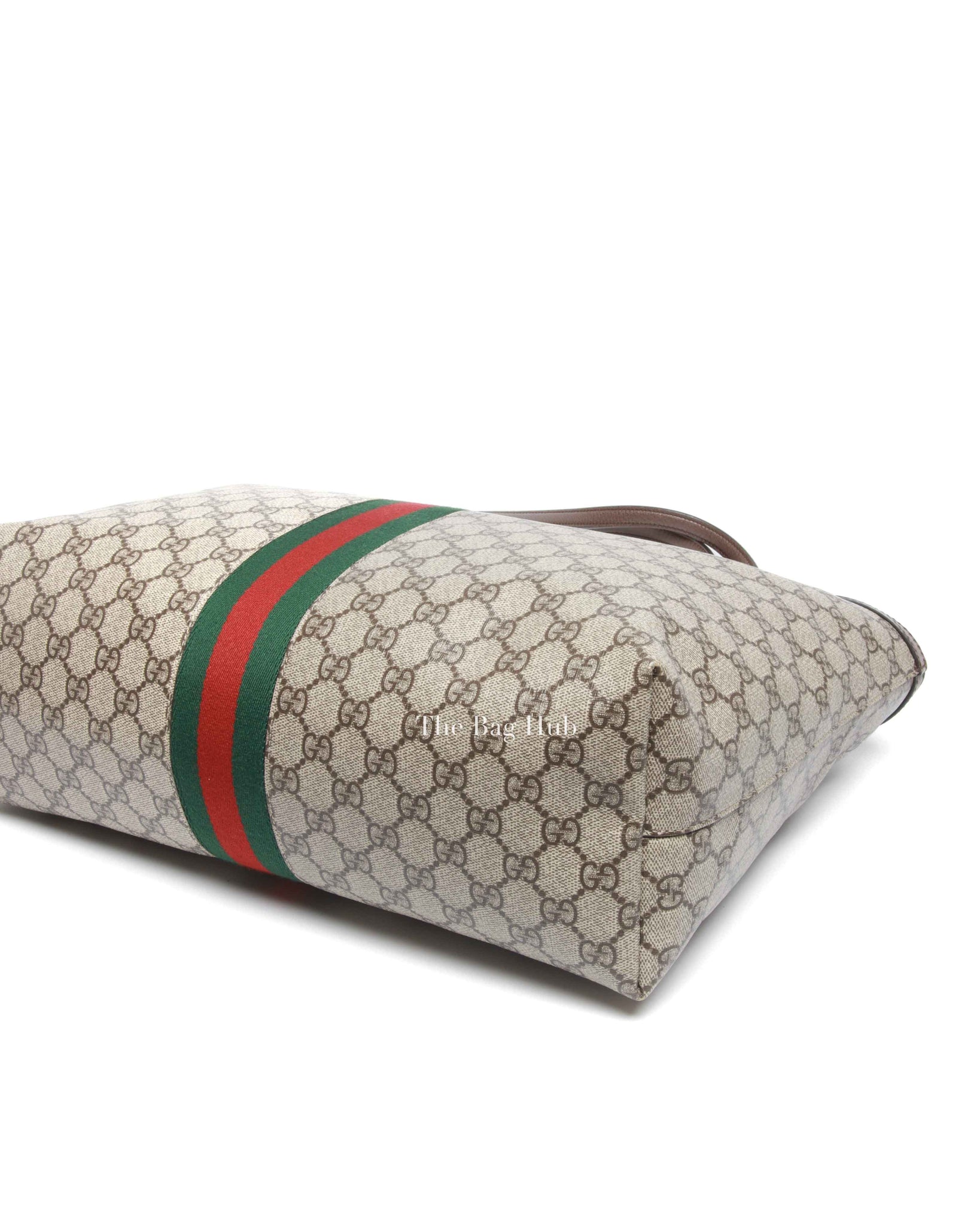 Gucci Brown Monogram Canvas Ophidia GG Supreme Medium Tote Bag