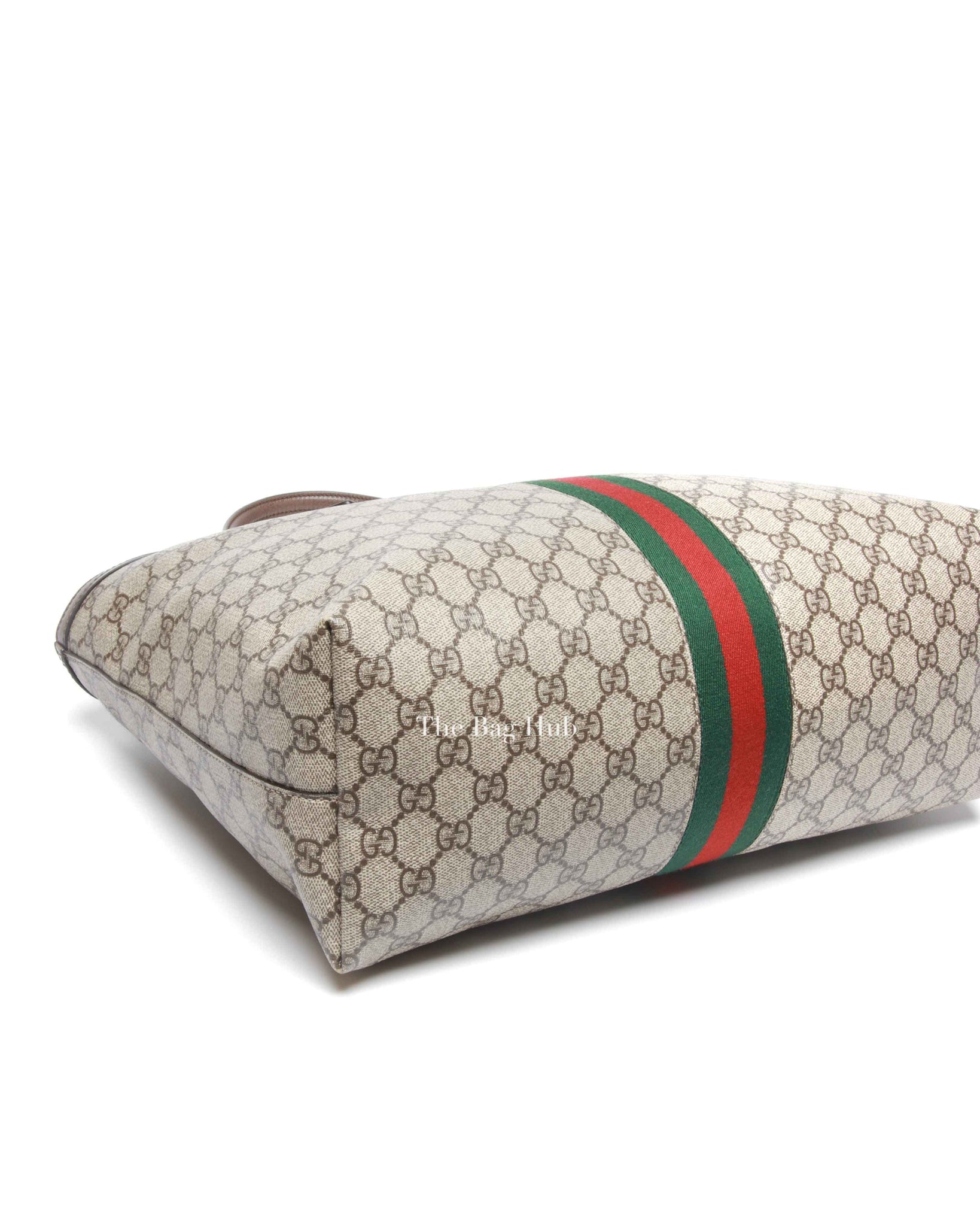 Gucci Brown Monogram Canvas Ophidia GG Supreme Medium Tote Bag