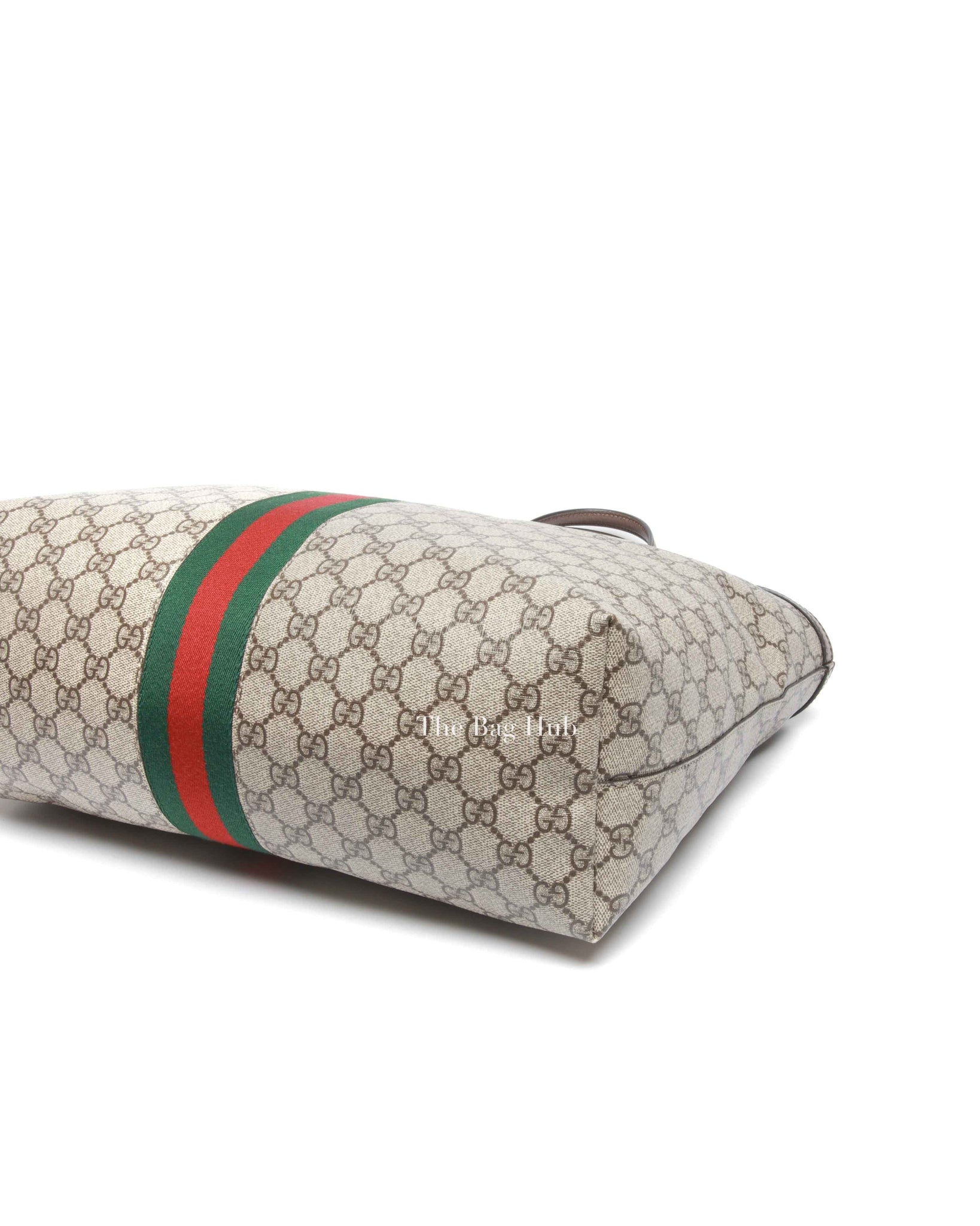 Gucci Brown Monogram Canvas Ophidia GG Supreme Medium Tote Bag