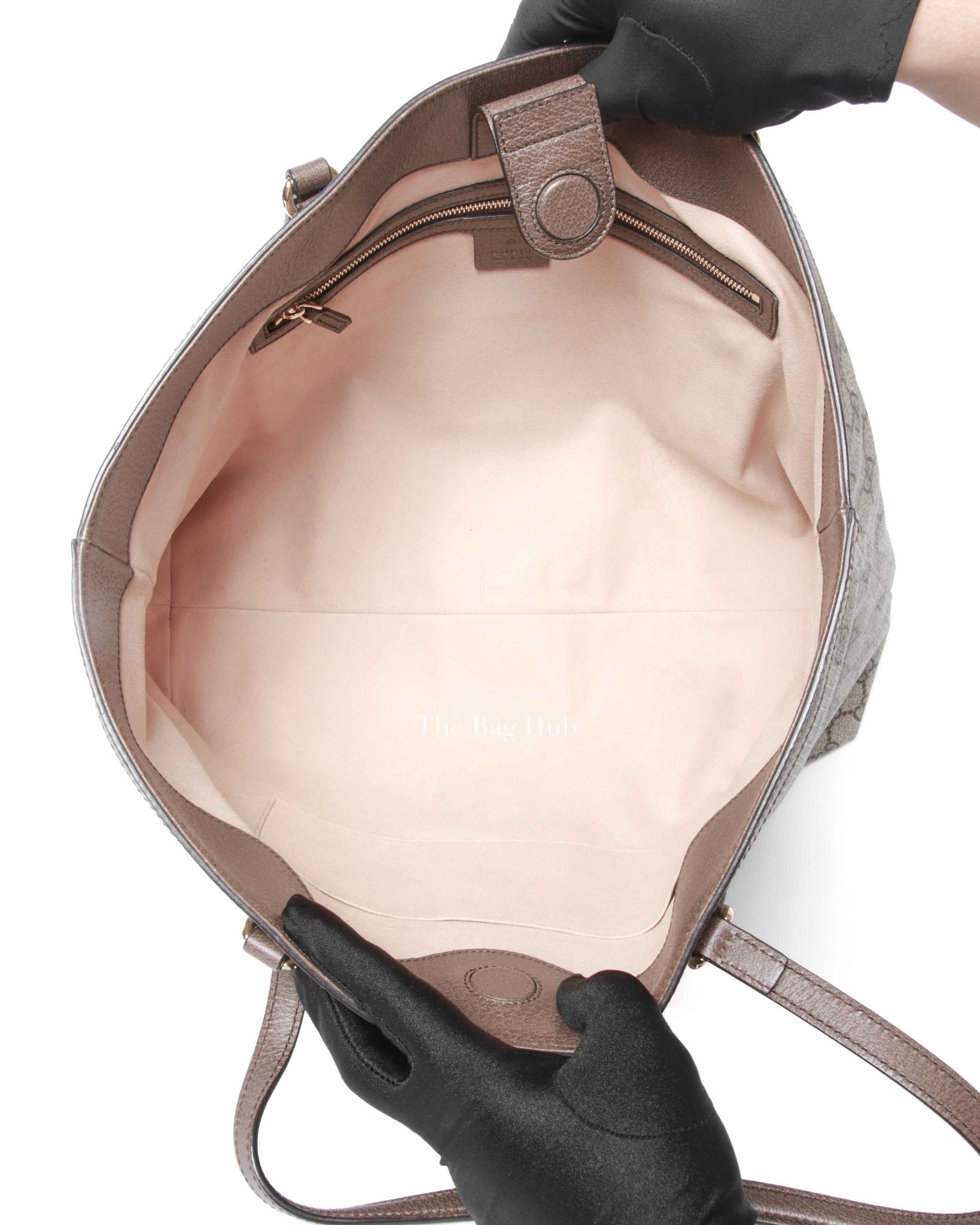 Gucci Brown Monogram Canvas Ophidia GG Supreme Medium Tote Bag