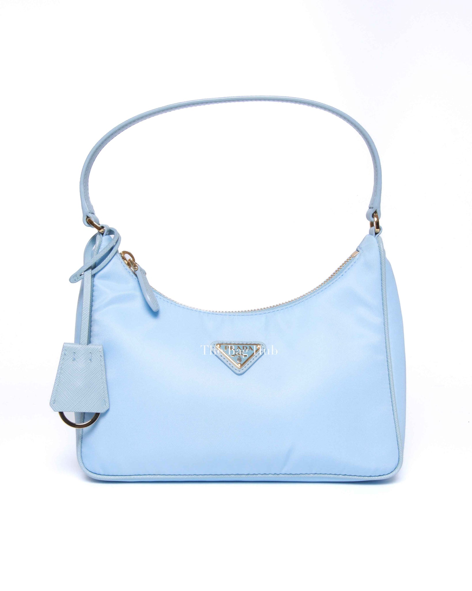 Prada Celeste 1 Tessuto/Saffiano Re-Edition 2005 Mini Bag 1NE204