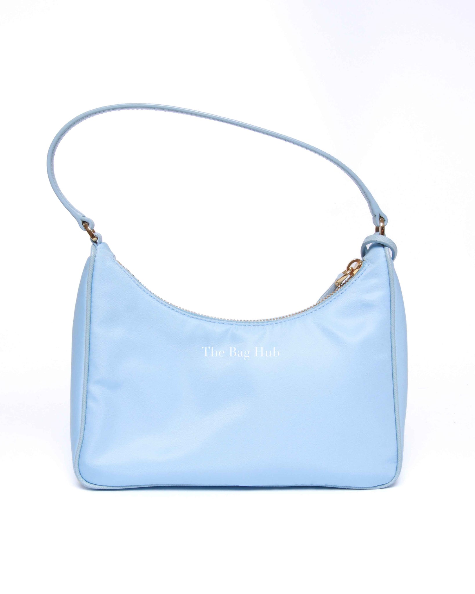 Prada Celeste 1 Tessuto/Saffiano Re-Edition 2005 Mini Bag 1NE204