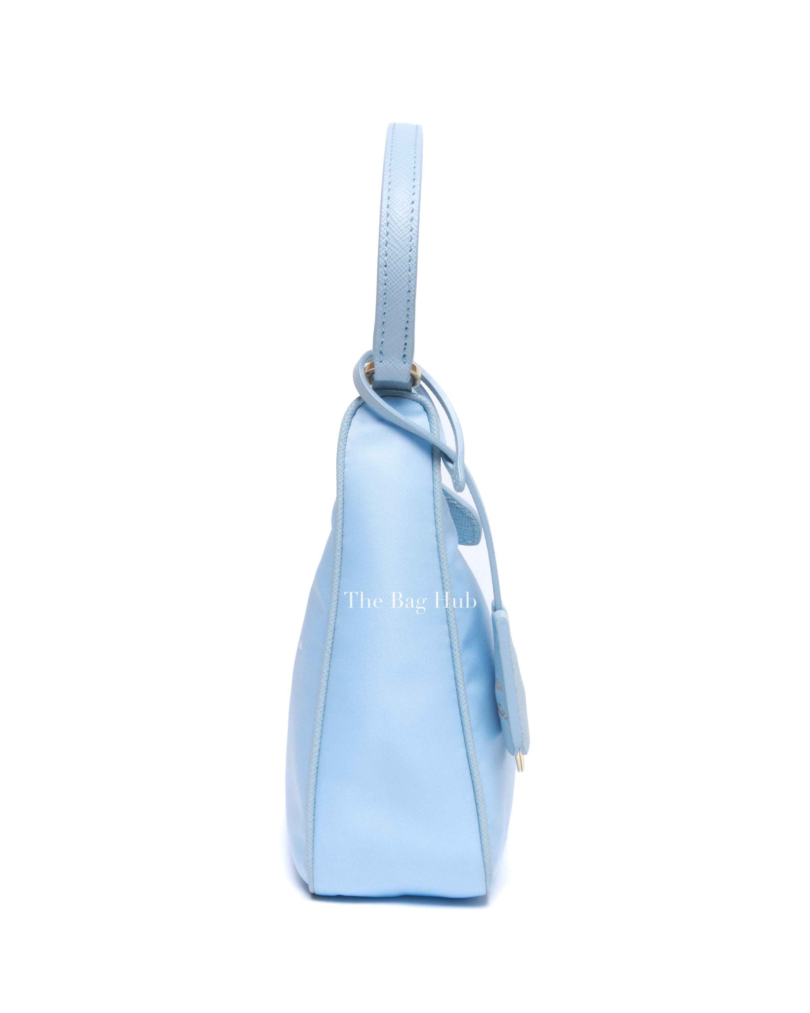 Prada Celeste 1 Tessuto/Saffiano Re-Edition 2005 Mini Bag 1NE204