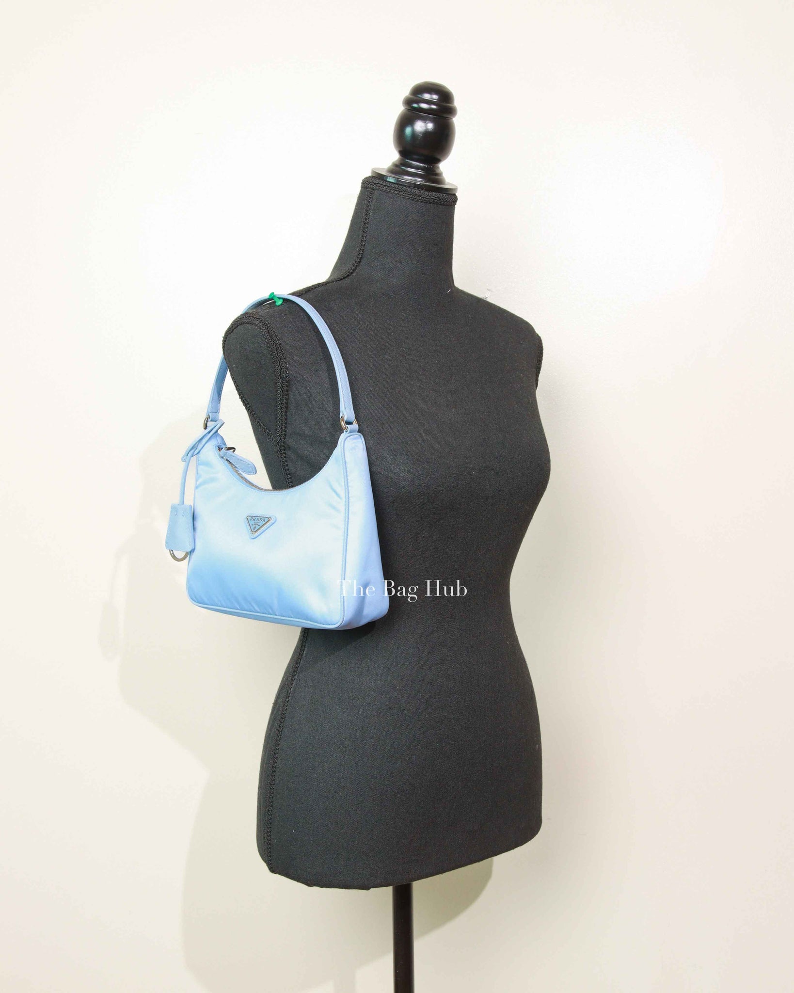 Prada Celeste 1 Tessuto/Saffiano Re-Edition 2005 Mini Bag 1NE204