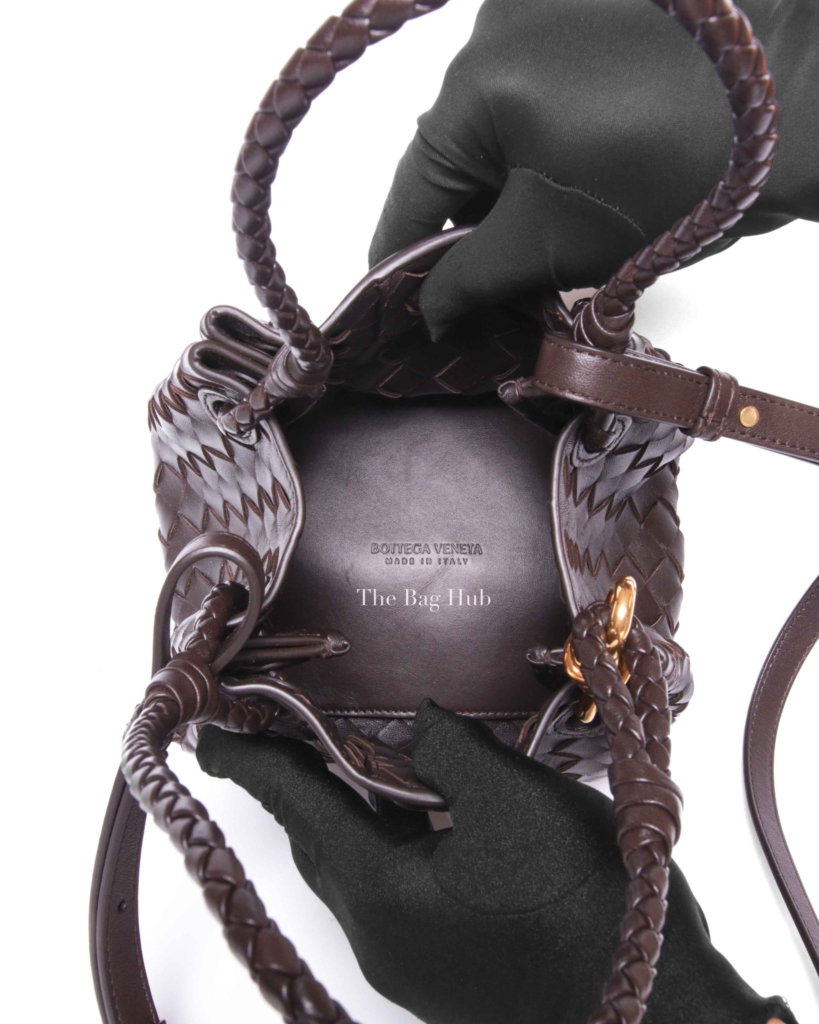 Bottega Veneta Fondant Nappa Intrecciato Small Parachute Bag