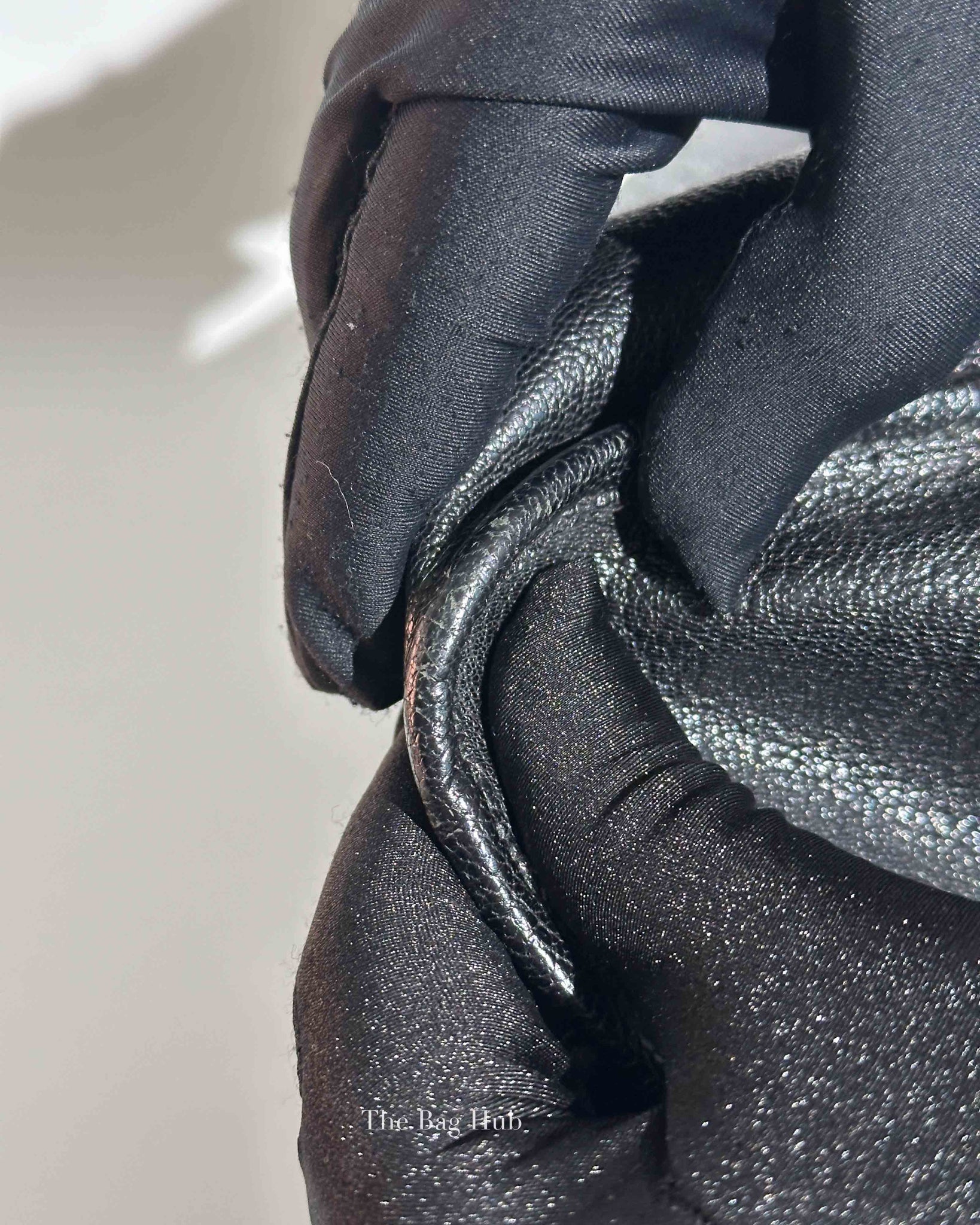 Balenciaga Black Leather Metallic Edge City Bag