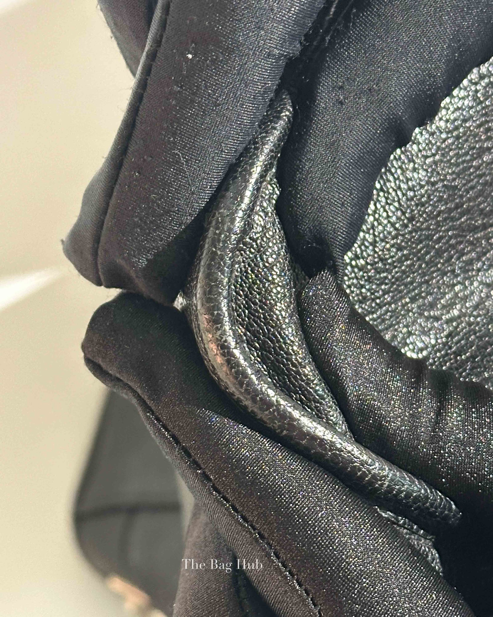 Balenciaga Black Leather Metallic Edge City Bag