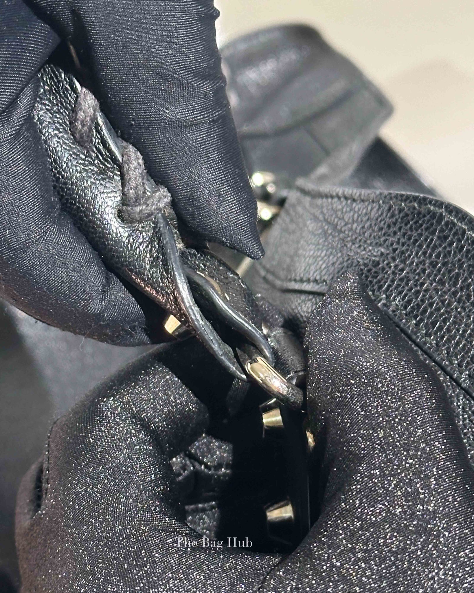 Balenciaga Black Leather Metallic Edge City Bag