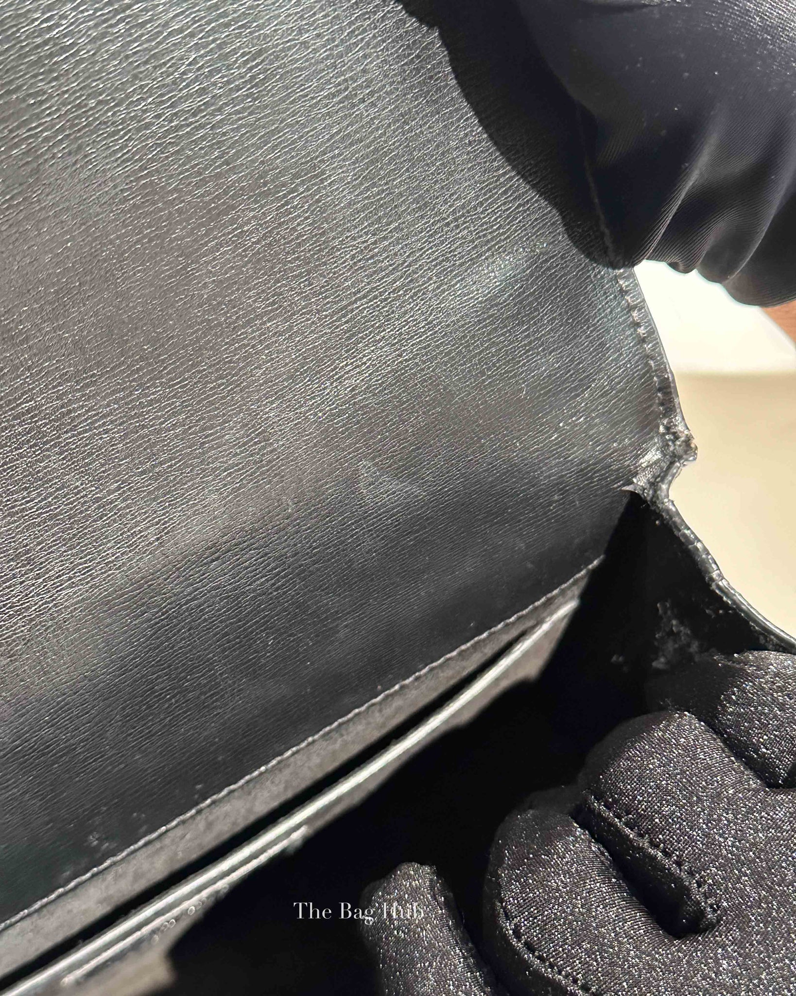 Saint Laurent Black Leather Medium Sunset Bag