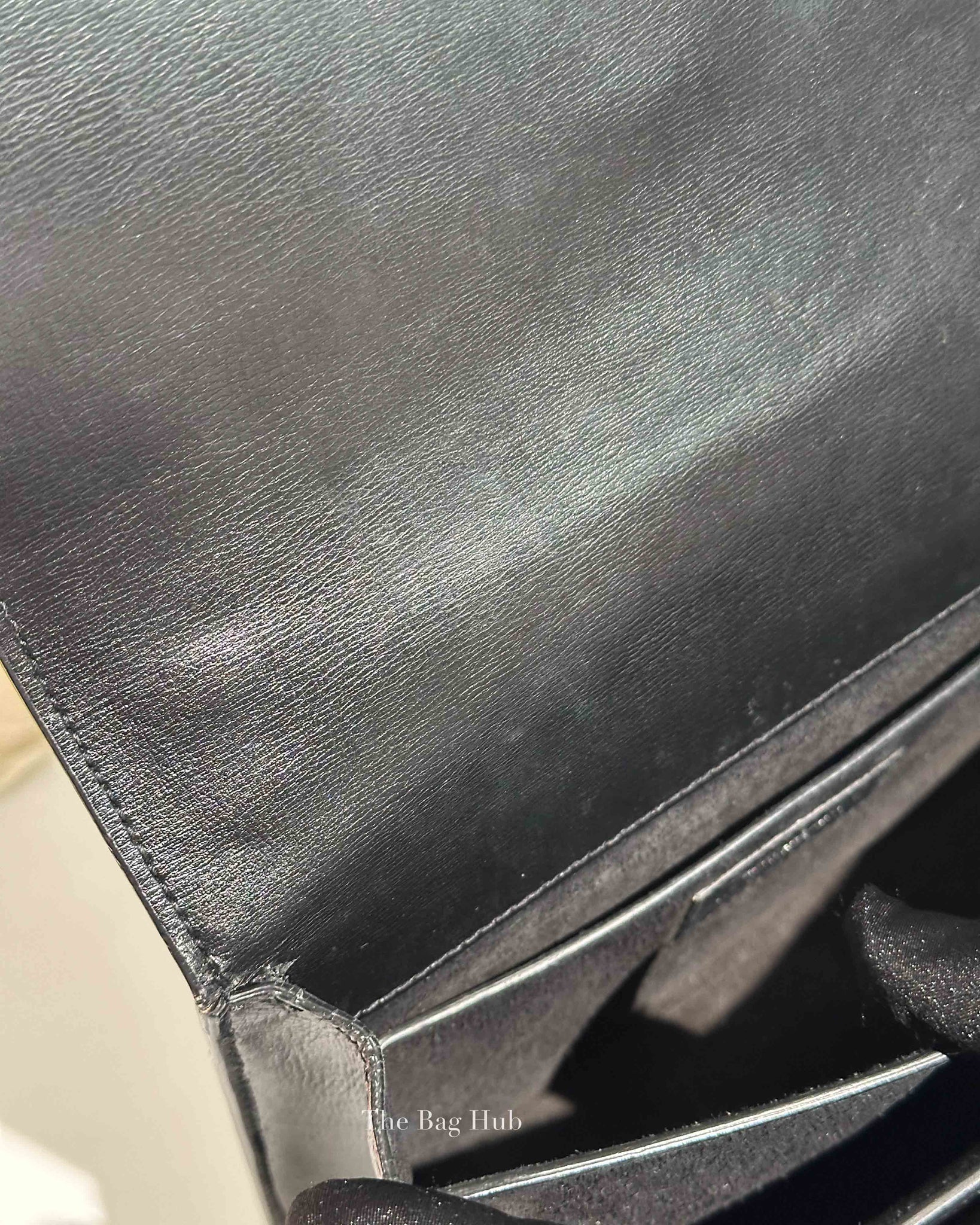 Saint Laurent Black Leather Medium Sunset Bag