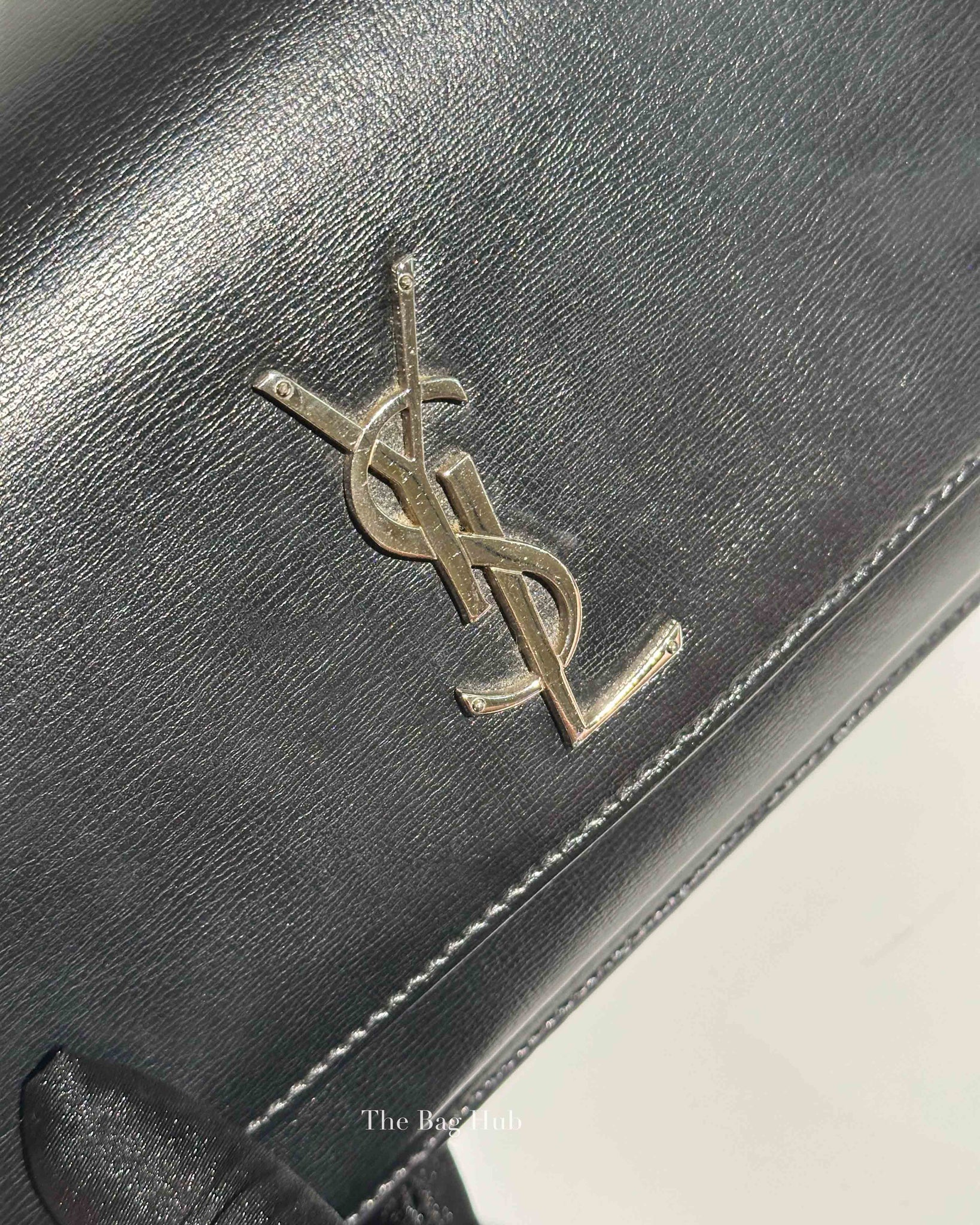 Saint Laurent Black Leather Medium Sunset Bag