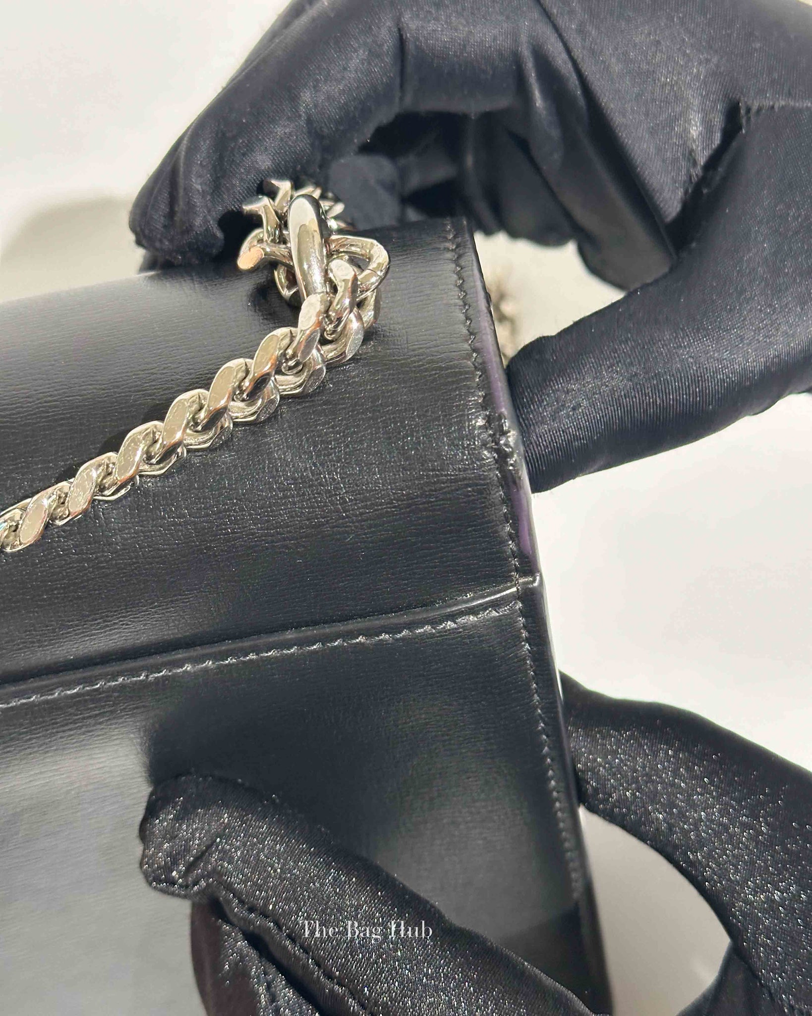 Saint Laurent Black Leather Medium Sunset Bag