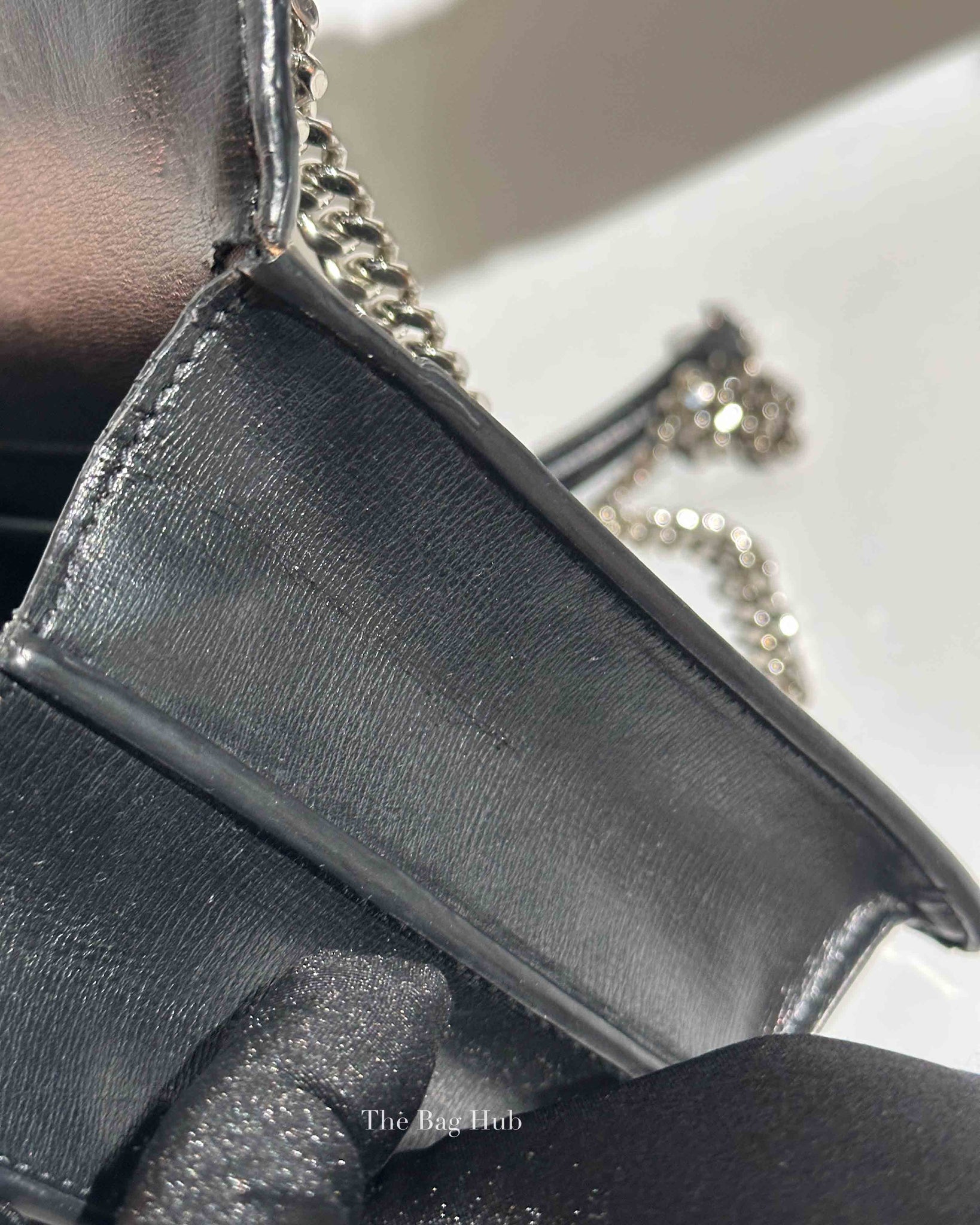 Saint Laurent Black Leather Medium Sunset Bag