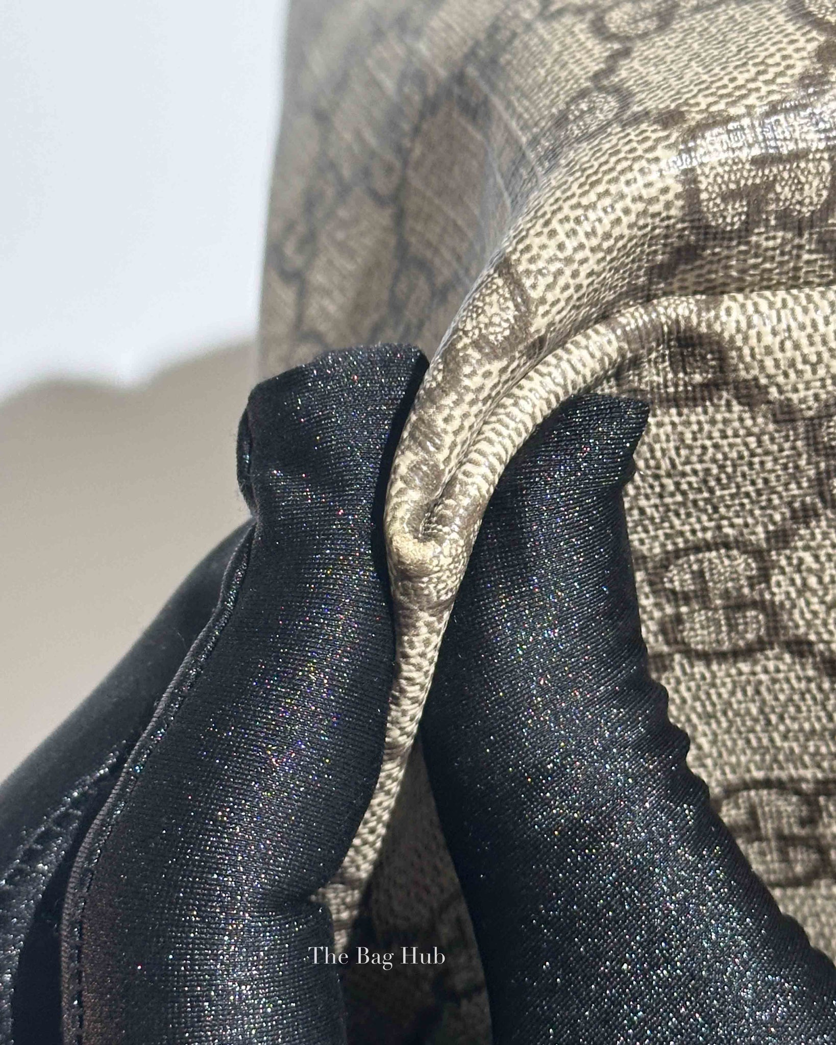 Gucci Brown Monogram Canvas Ophidia GG Supreme Medium Tote Bag