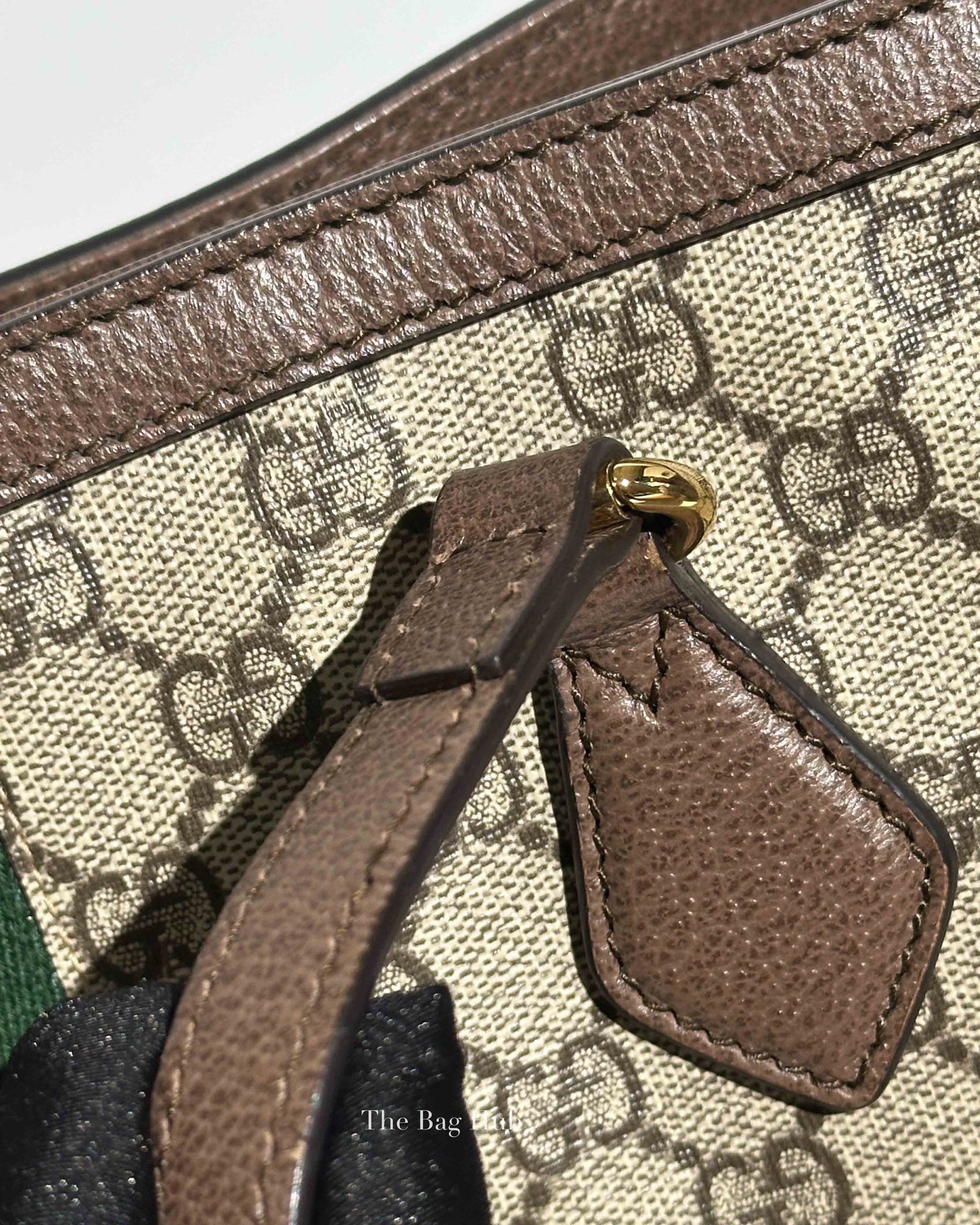 Gucci Brown Monogram Canvas Ophidia GG Supreme Medium Tote Bag