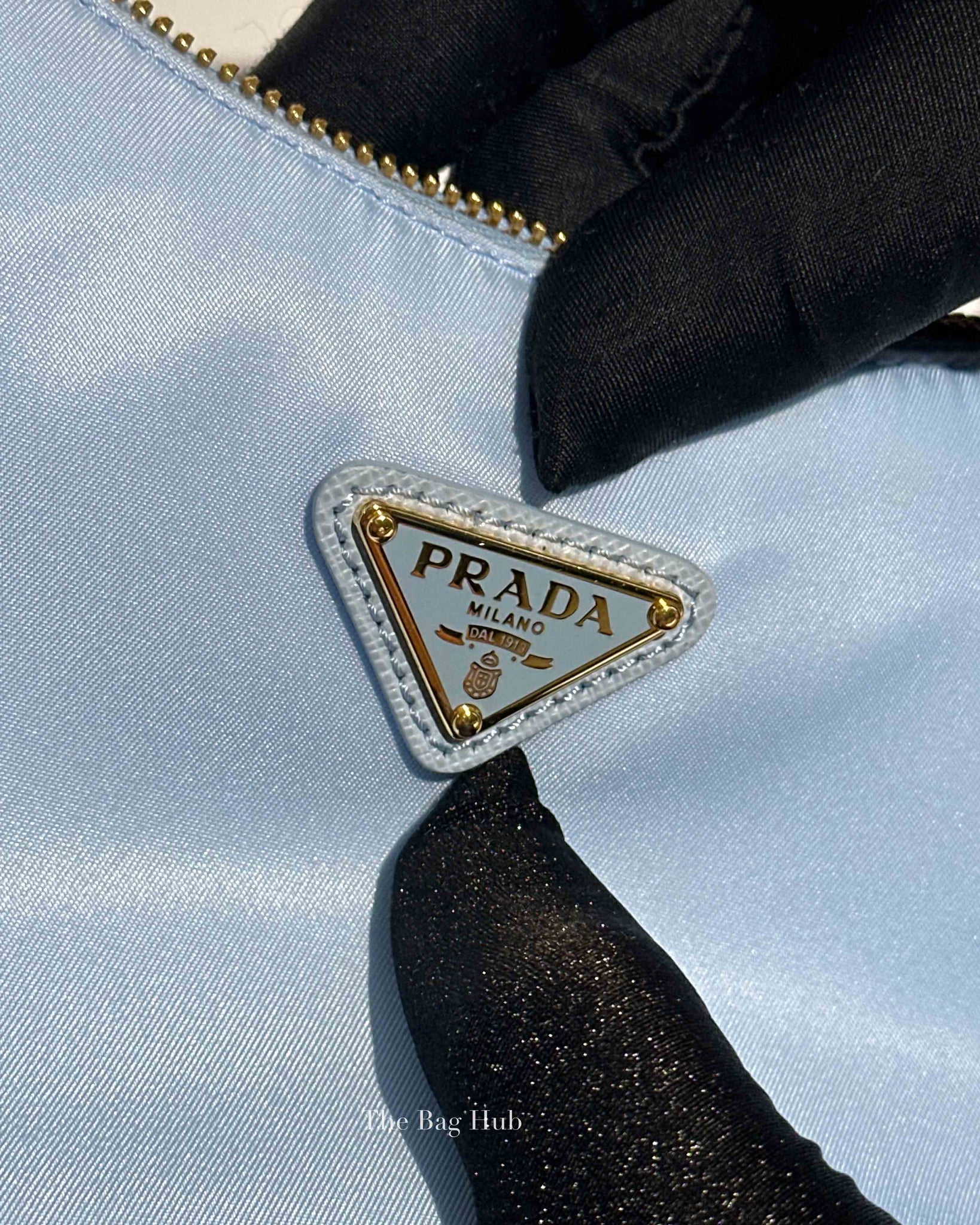 Prada Celeste 1 Tessuto/Saffiano Re-Edition 2005 Mini Bag 1NE204
