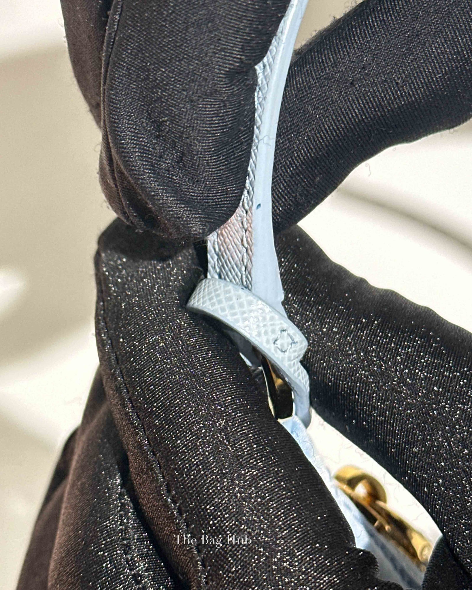 Prada Celeste 1 Tessuto/Saffiano Re-Edition 2005 Mini Bag 1NE204