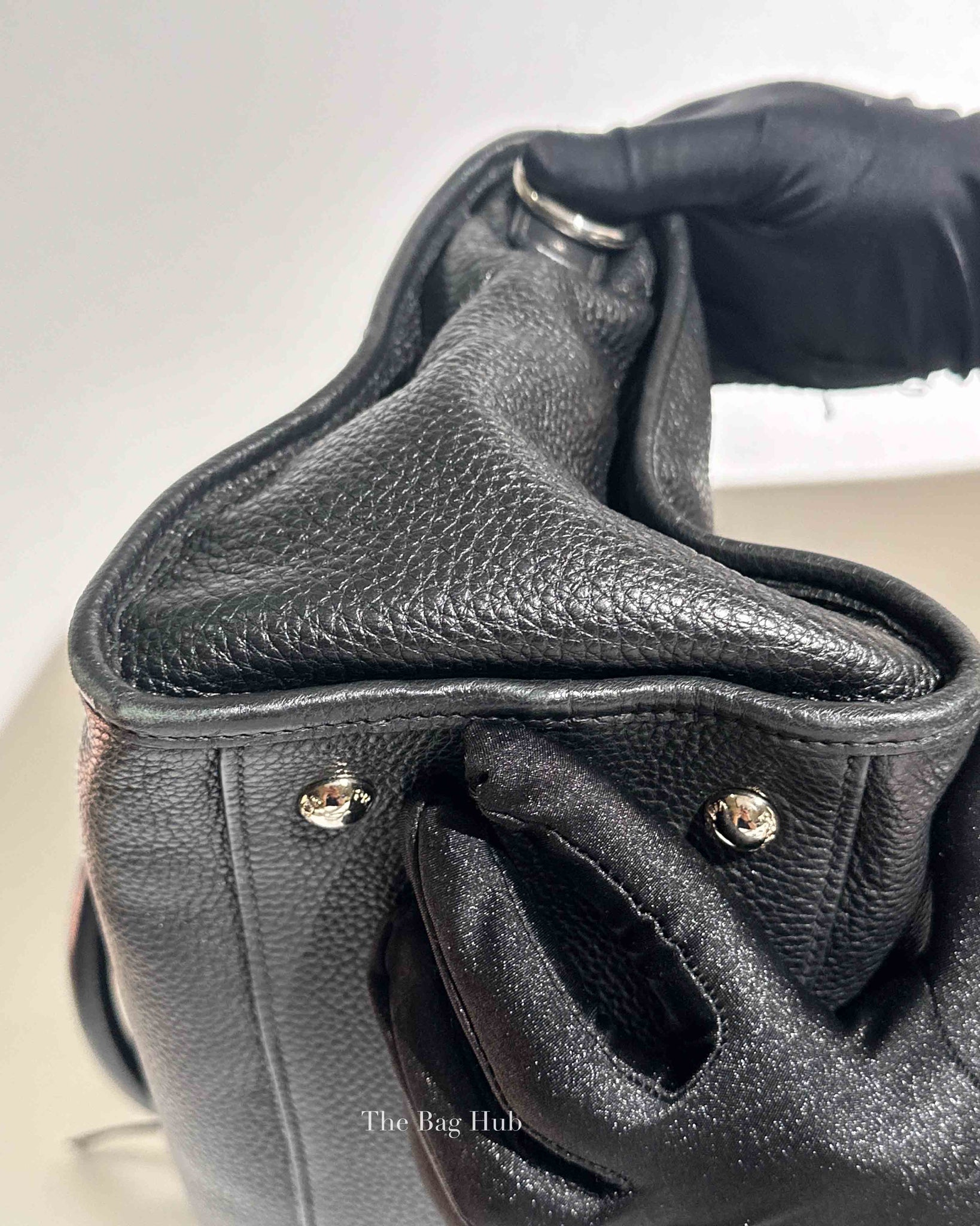 Prada Black Vitello Phenix Zip Tote Bag