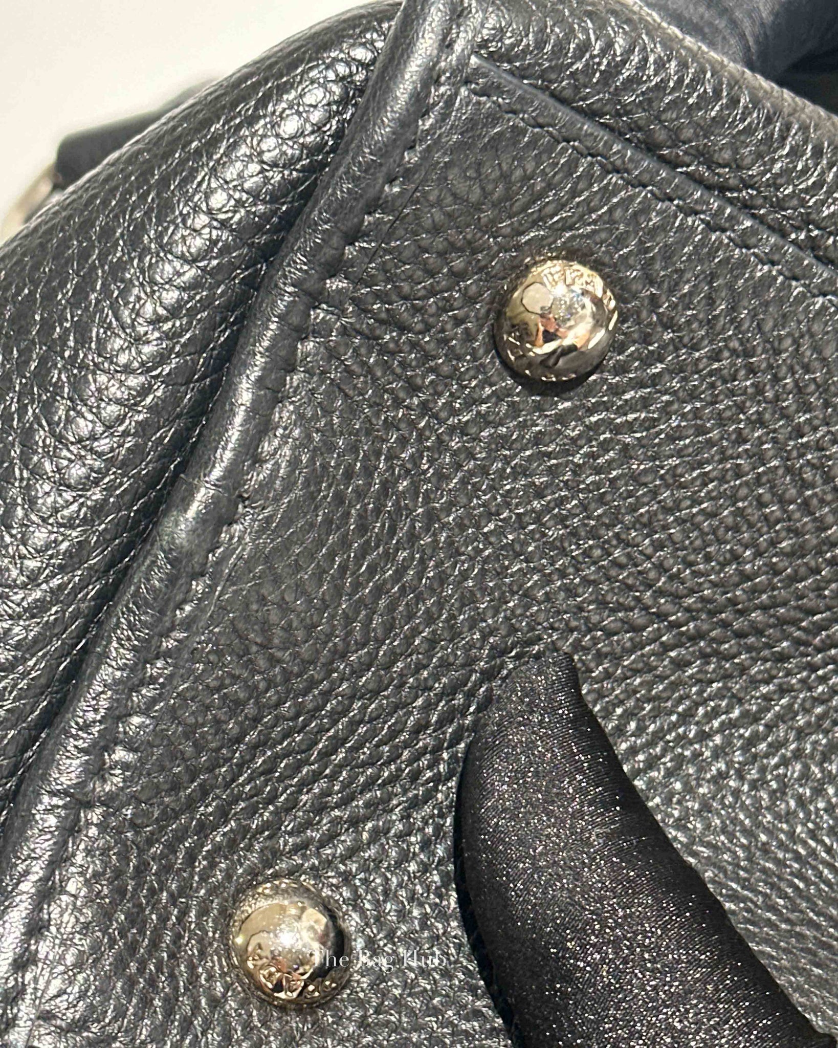 Prada Black Vitello Phenix Zip Tote Bag