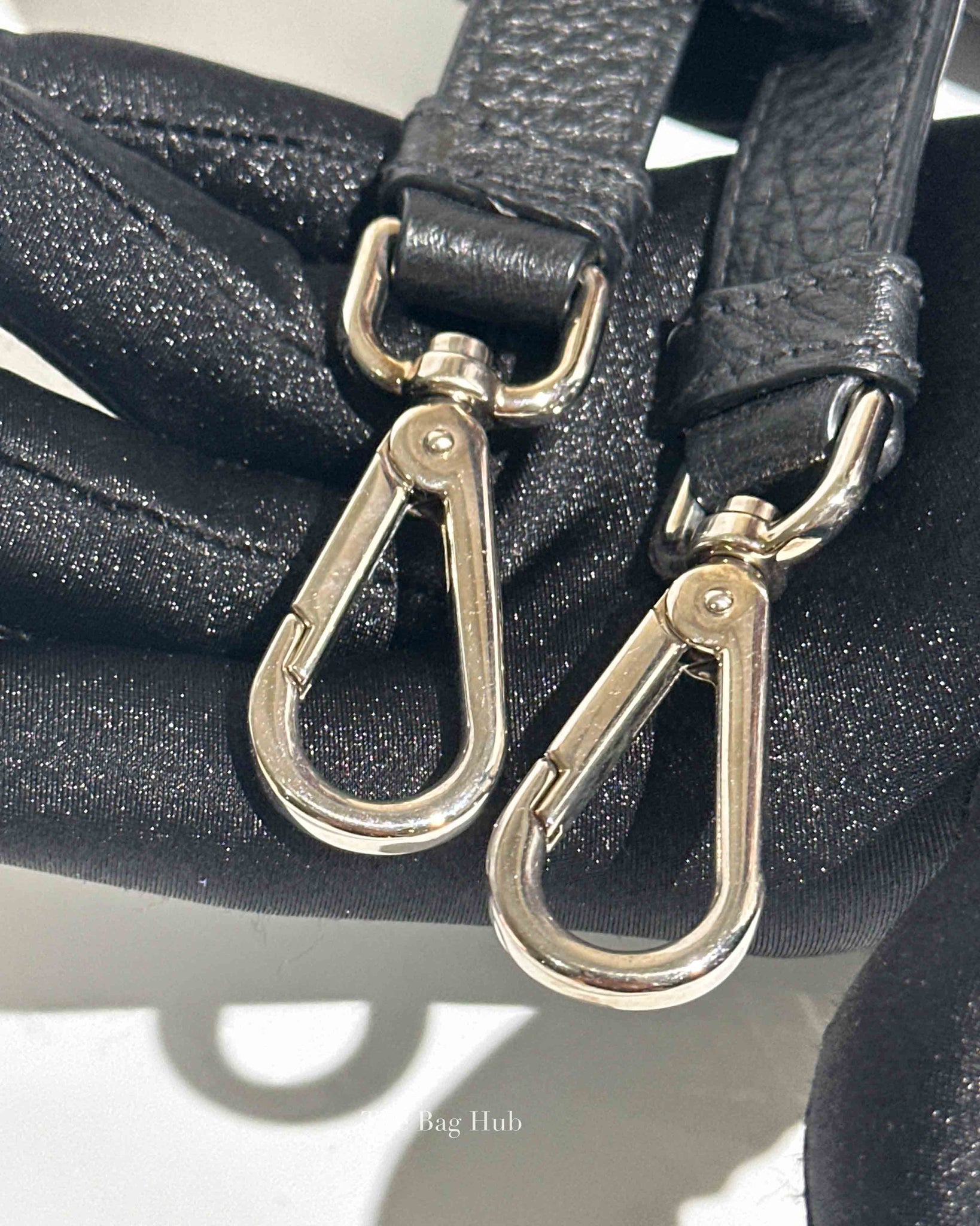 Prada Black Vitello Phenix Zip Tote Bag